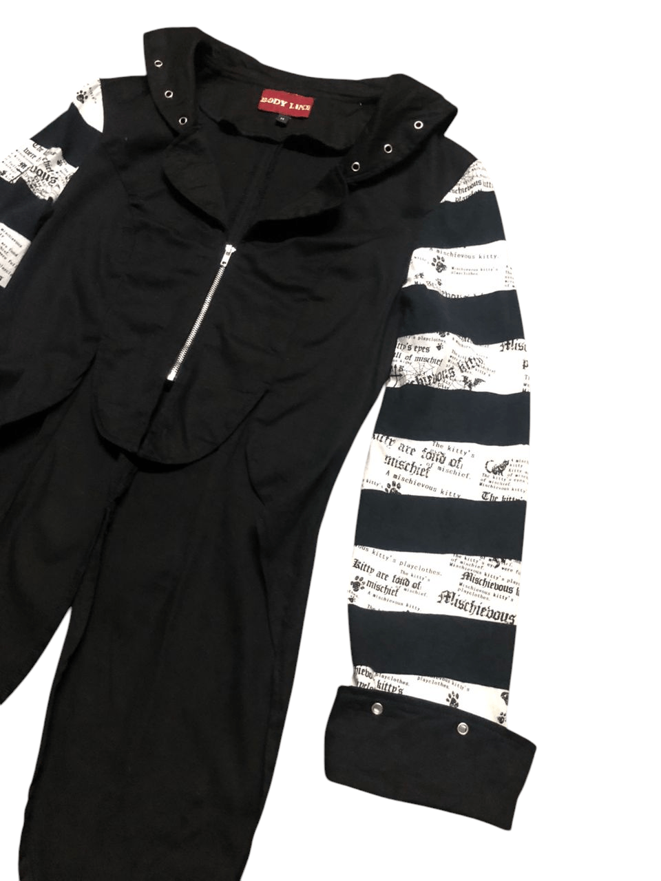 If Six Was Nine Body Line Japan Stripes Black With Cross Punk Jacket Size US S / EU 44-46 / 1 - 5 Thumbnail