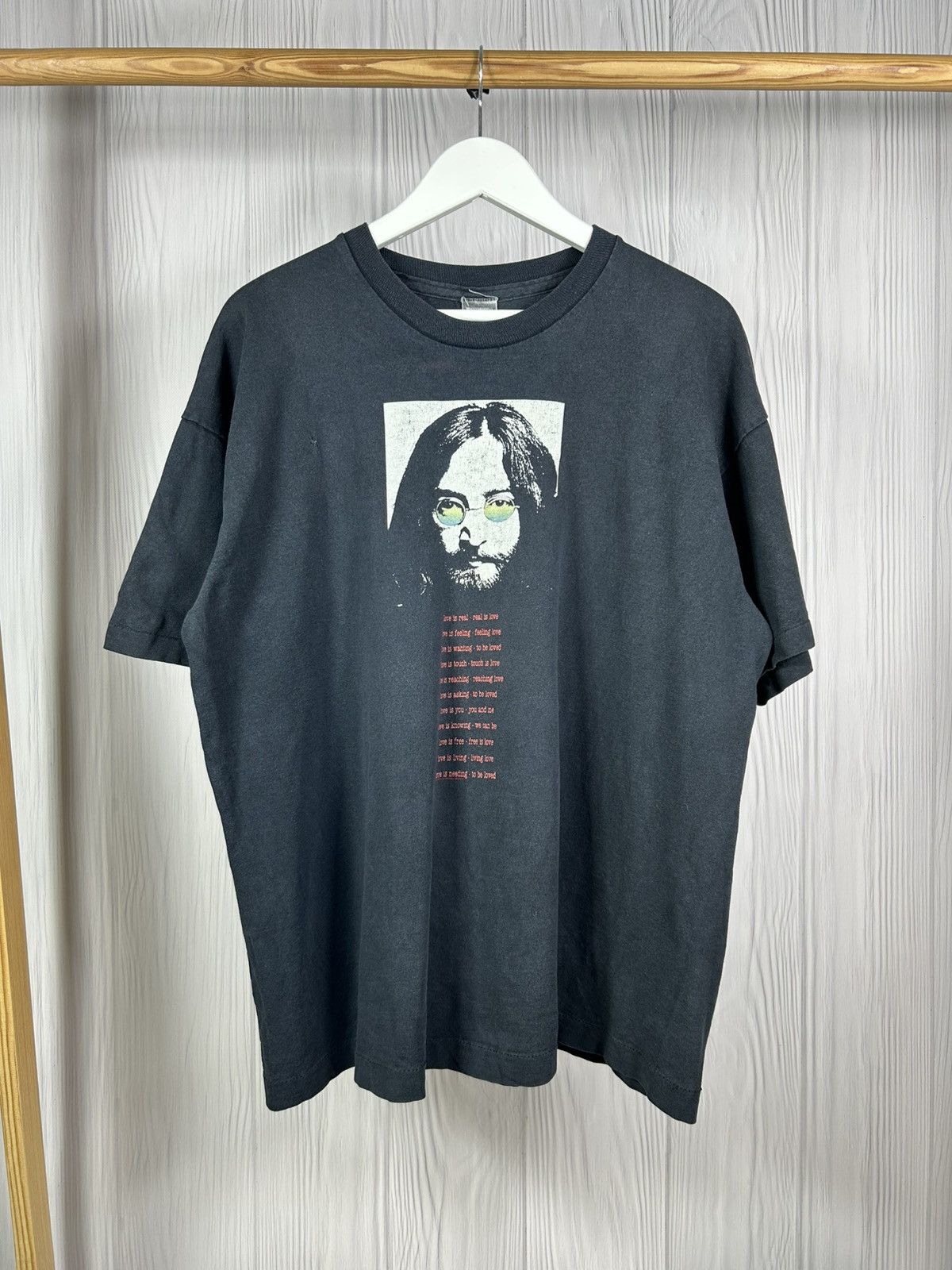 Band Tees Rare Vintage 1971 John Lenon Love Song T-Shirt Size XL Size US XL / EU 56 / 4 - 1 Thumbnail