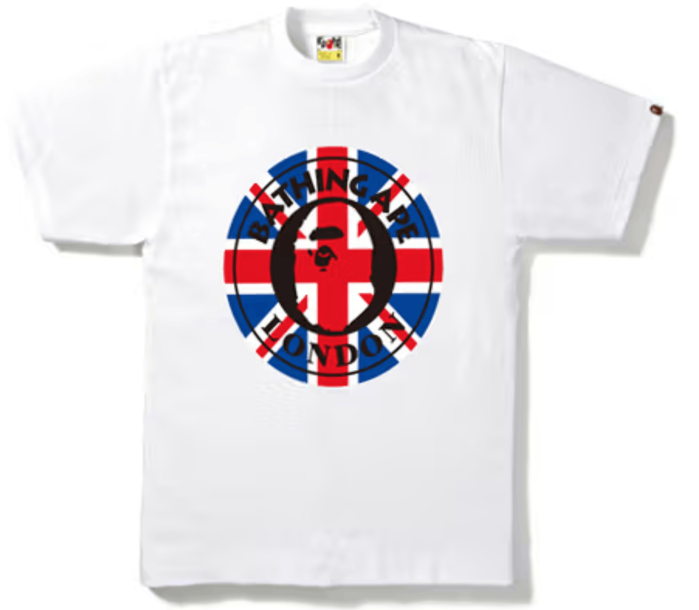 image of Bape Union Jack Tee in White, Men's (Size Medium)