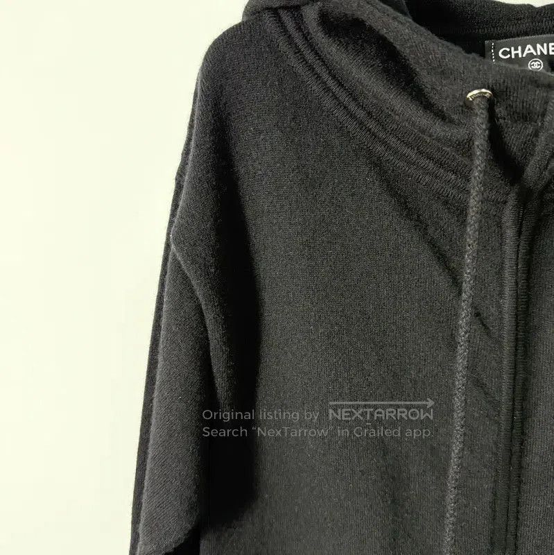 Chanel Chanel Black Wool Women's Hoodie . Size XS / US 0-2 / IT 36-38 - 3 Thumbnail