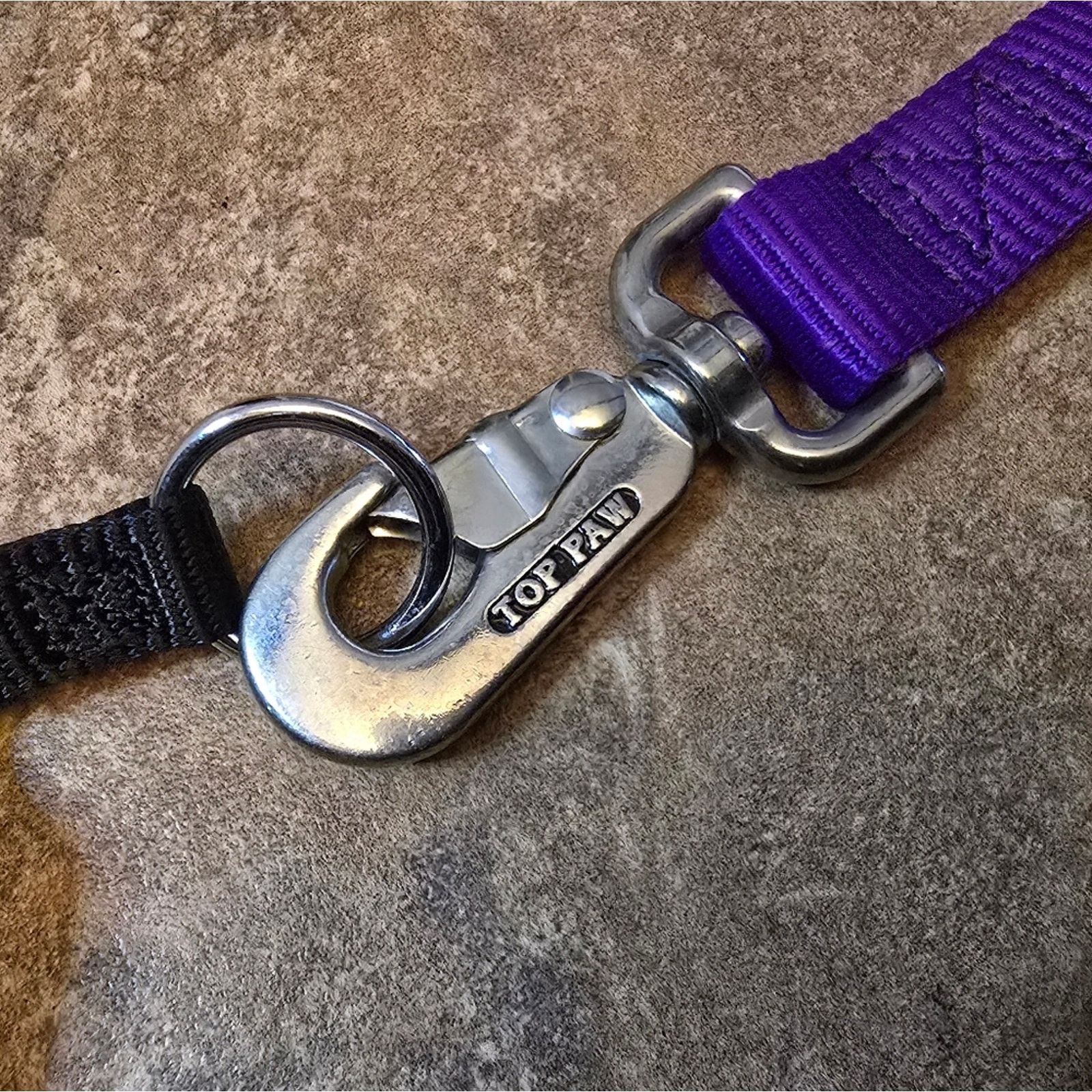 Other Purple Black | TOP PAW | Dog Collar & Leash 2 Bundle Size ONE SIZE - 3 Thumbnail