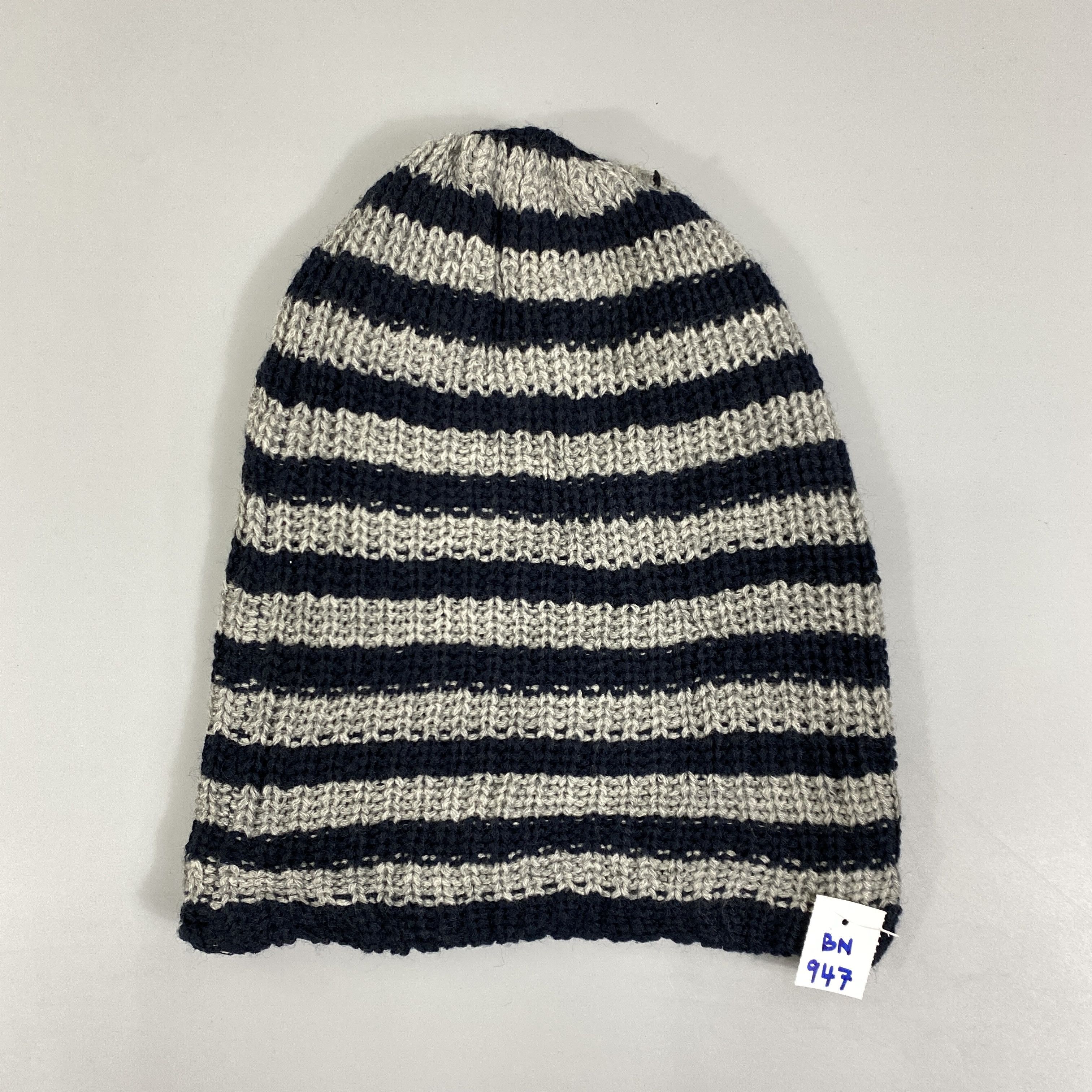 Japanese Brand Striped Slouchy Beanie Hats -BN947 Size ONE SIZE - 6 Thumbnail