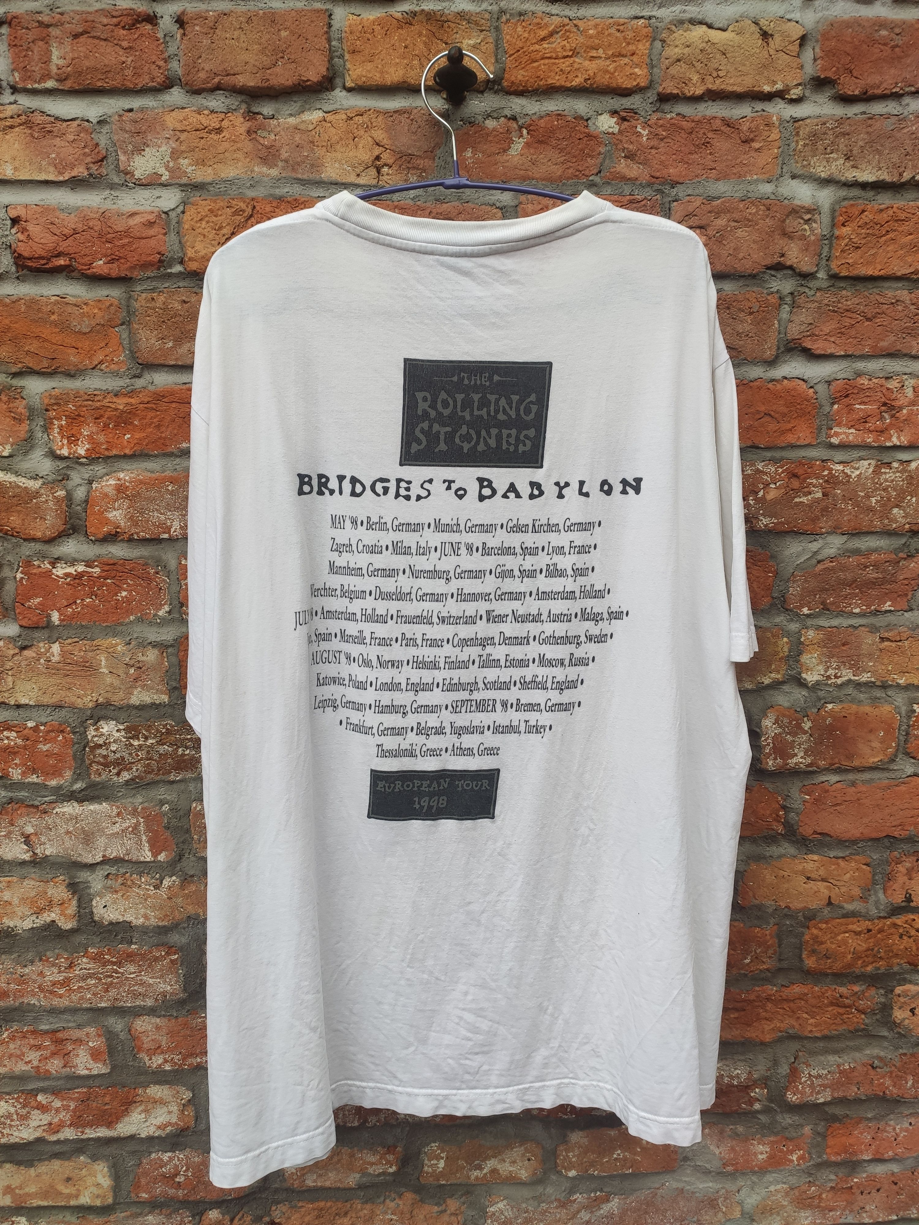 Band Tees × The Rolling Stones × Vintage The Rolling Stones 1997 Bridges To Babylon, Blue Thunder Size US XL / EU 56 / 4 - 2 Thumbnail