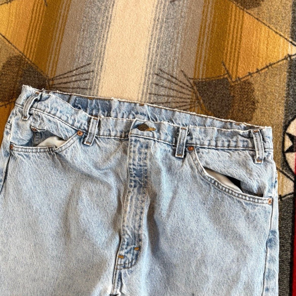 Levi's VINTAGE Levi’s Orange Tab Denim Blue Jeans 36x33 Regular Men 90s Distressed Straight USA Made Jeans Size US 36 / EU 52 - 7 Thumbnail