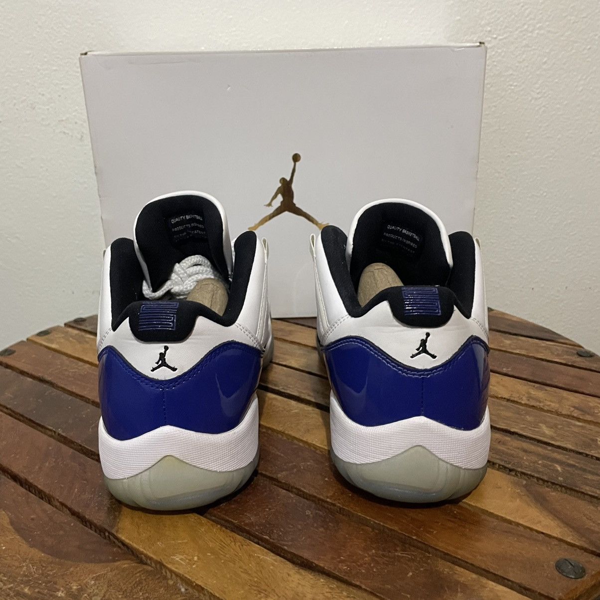 Jordan Brand × Nike Nike Air Jordan 11 Retro Low White Concord Mens US Size 10.5 Size US 10.5 / EU 43-44 - 6 Thumbnail