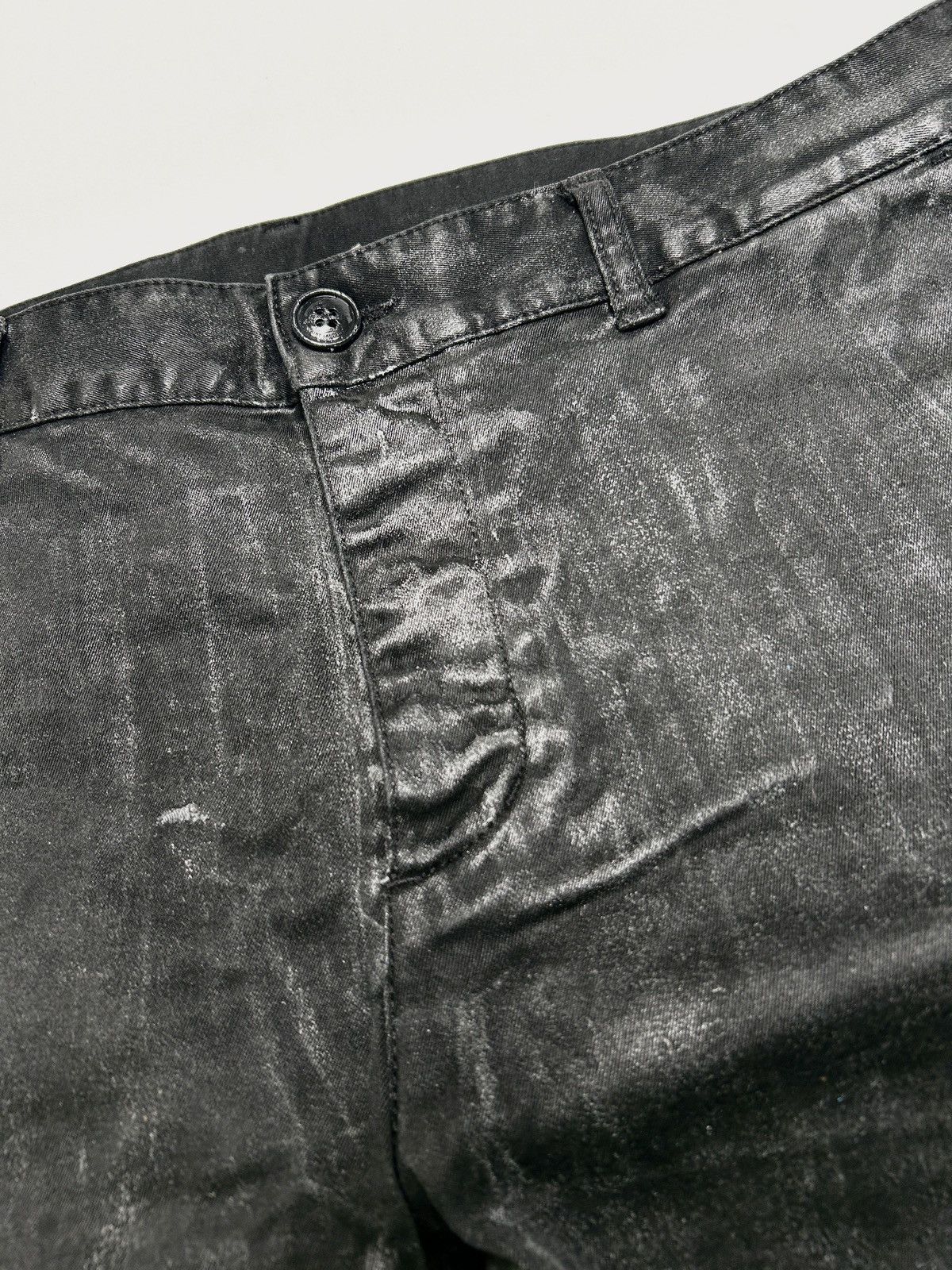 Saint Laurent Paris SS2017 Distressed Waxed Denim Pants Size US 32 / EU 48 - 5 Thumbnail