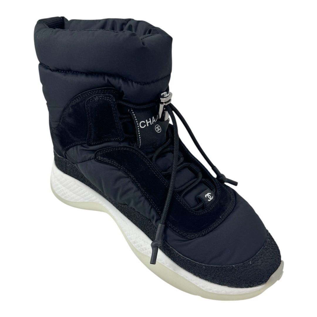 Chanel Chanel Snow Boots – Coco Neige 2021/2022 Nylon Suede Black Size US 8 / IT 38 - 1 Thumbnail