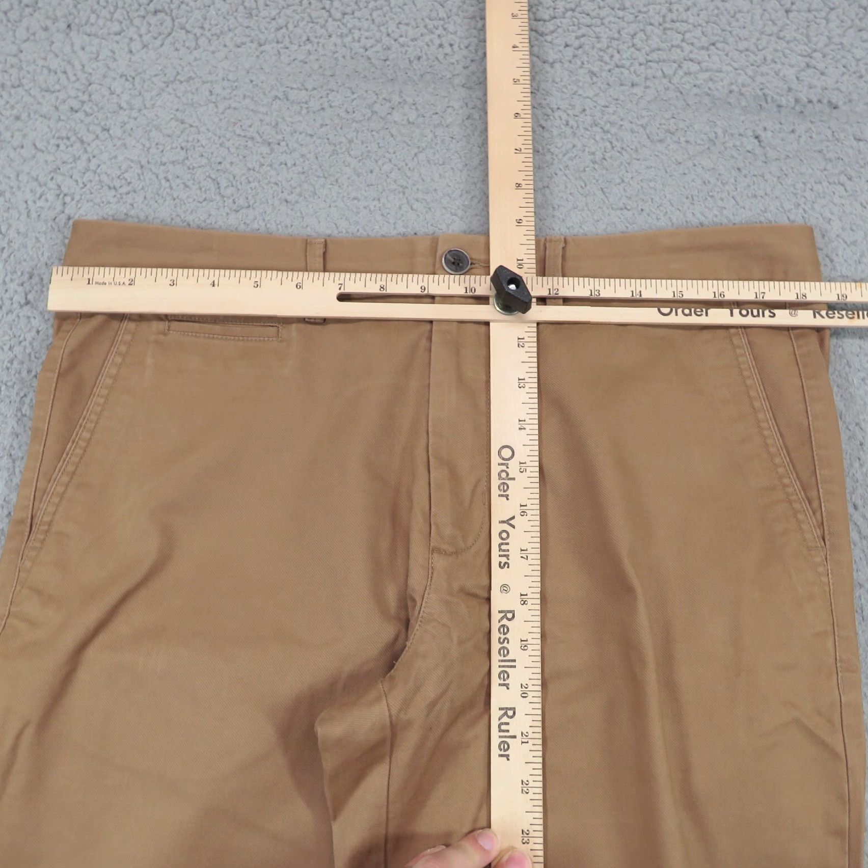 Vintage Perk Pants Men 36x30 Slim Fit Stretch Chino 5 Pocket Twill Brown 5-Pocket Design, Coin Pocket Straight Leg Casual Workwear Mens Regular Size 36 Size US 36 / EU 52 - 7 Thumbnail