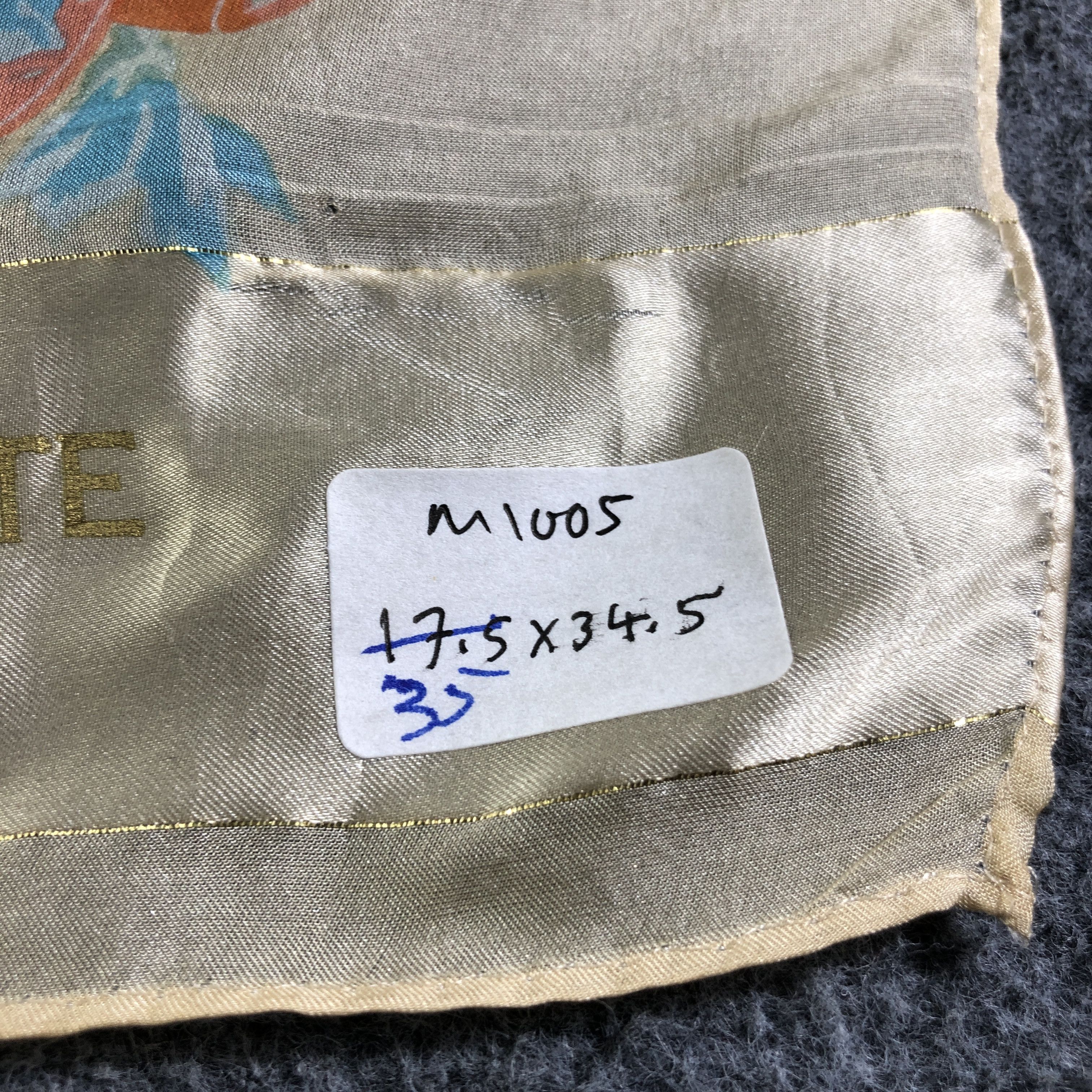 Japanese Brand Torrente Floral Luxury Silk Scarf M1005 Size ONE SIZE - 6 Thumbnail