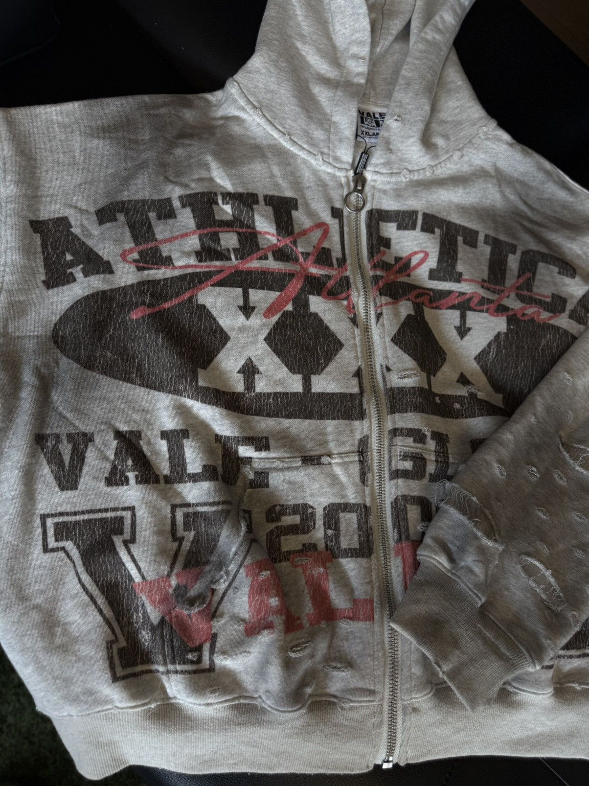 Vale Vale Valley Destroyer Hoodie Distressed Size XXL (NEW) Size US XXL / EU 58 / 5 - 4 Thumbnail