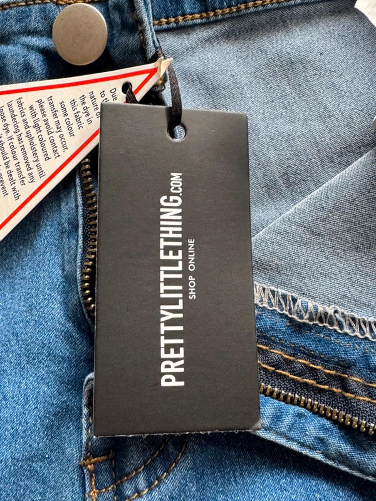 Designer PrettyLittleThing Light Blue Skinny Jeans Same Day Postage Size 28" / US 6 / IT 42 - 6 Thumbnail