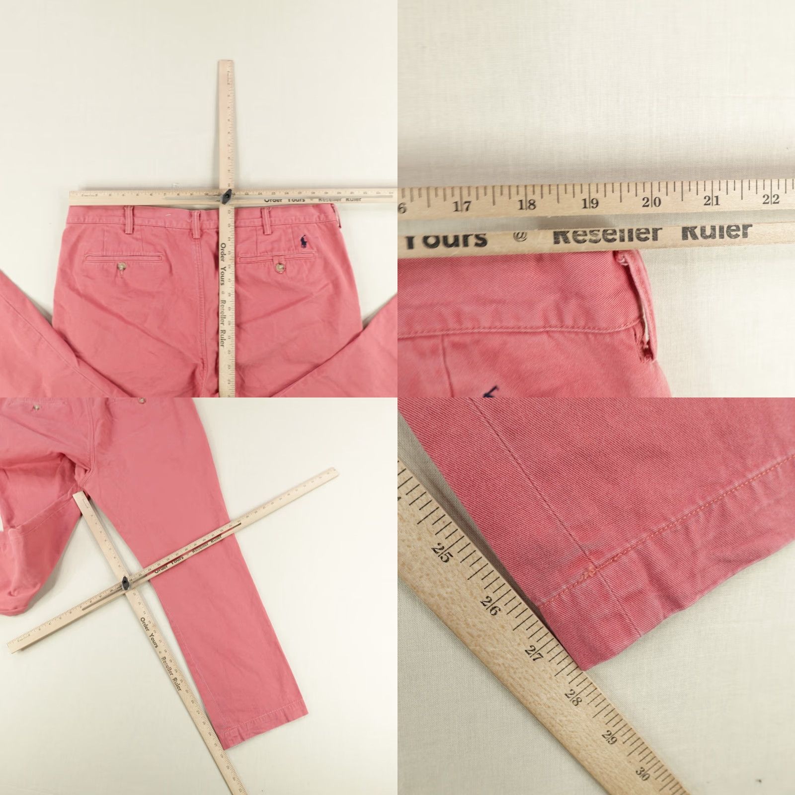 Polo Ralph Lauren VINTAGE Polo Ralph Lauren Chino Pants Men 40x30 Slim Fit Cotton Pink Casual Business Size US XS / EU 42 / 0 - 8 Thumbnail