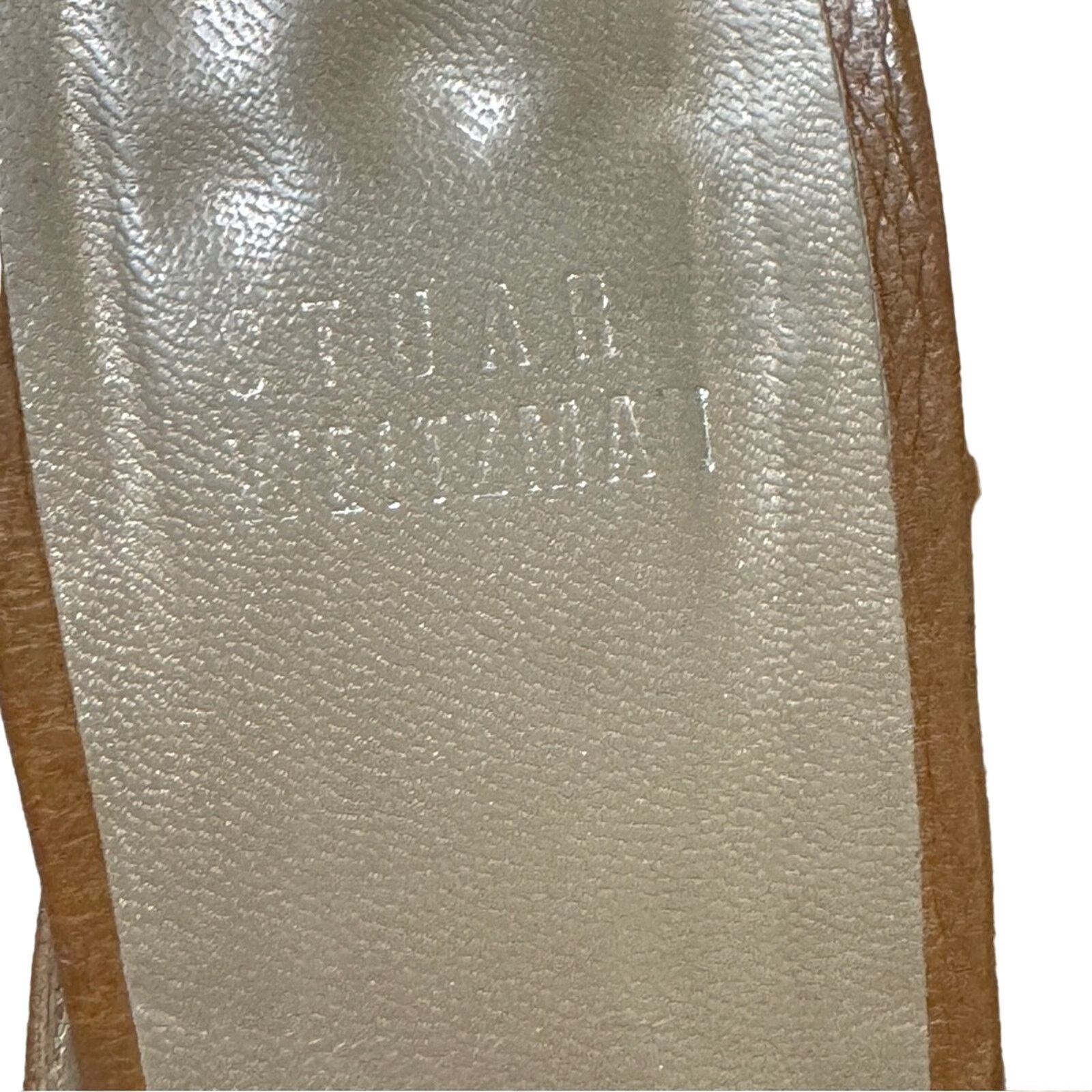 Stuart Weitzman STUART WEITZMAN Square Toe Tan Leather Loafer MULES Size US 7 / IT 37 - 7 Thumbnail