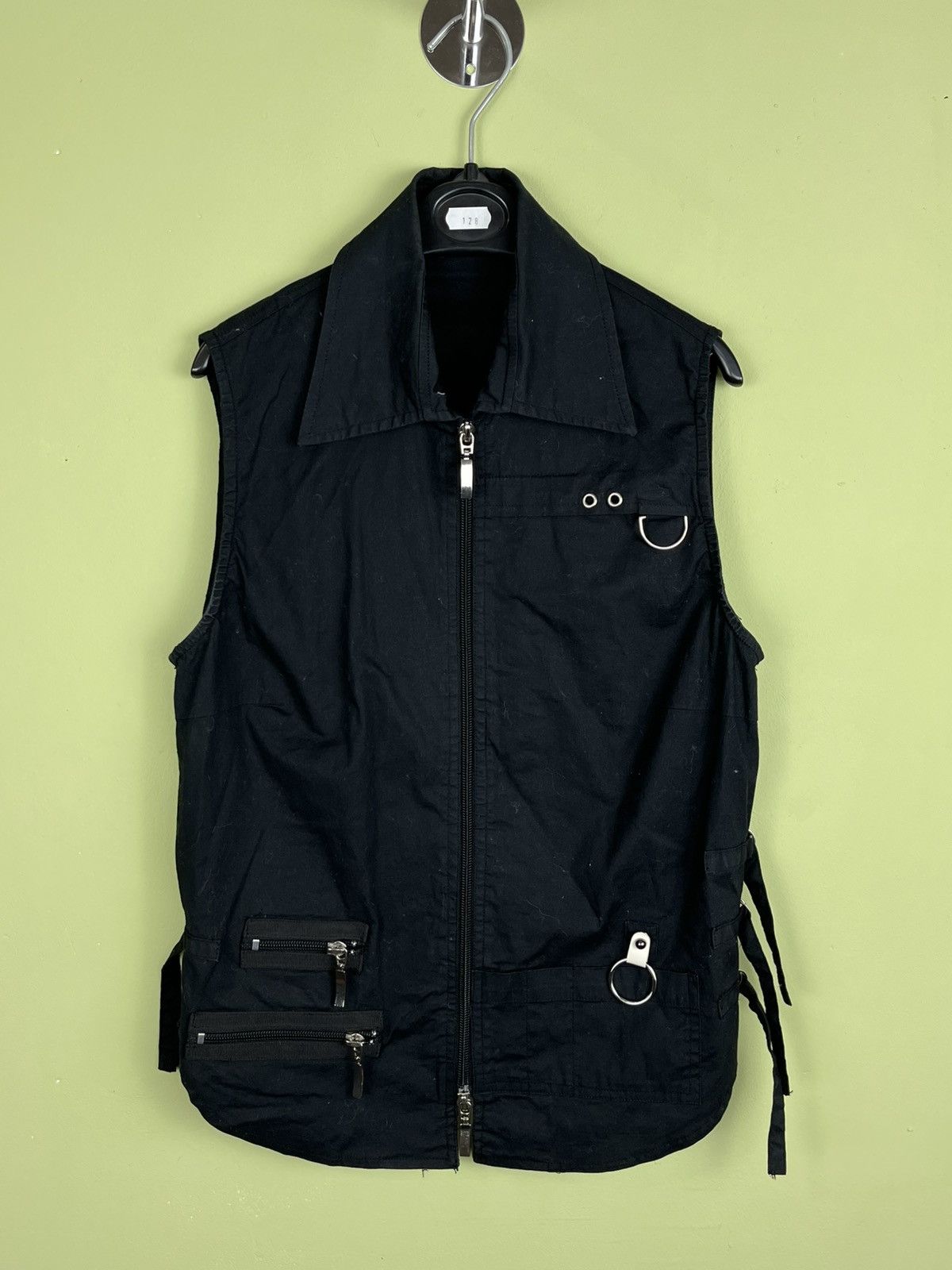Japanese Brand VINTAGE ZIPPED BONDAGE GOTHIC AVANT GARDE VEST Size M / US 6-8 / IT 42-44 - 1 Thumbnail