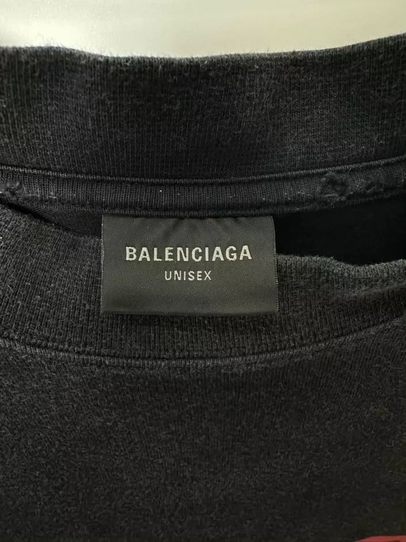 Balenciaga Balenciaga Round Neck Letter Printed Short Sleeve Size US M / EU 48-50 / 2 - 4 Thumbnail