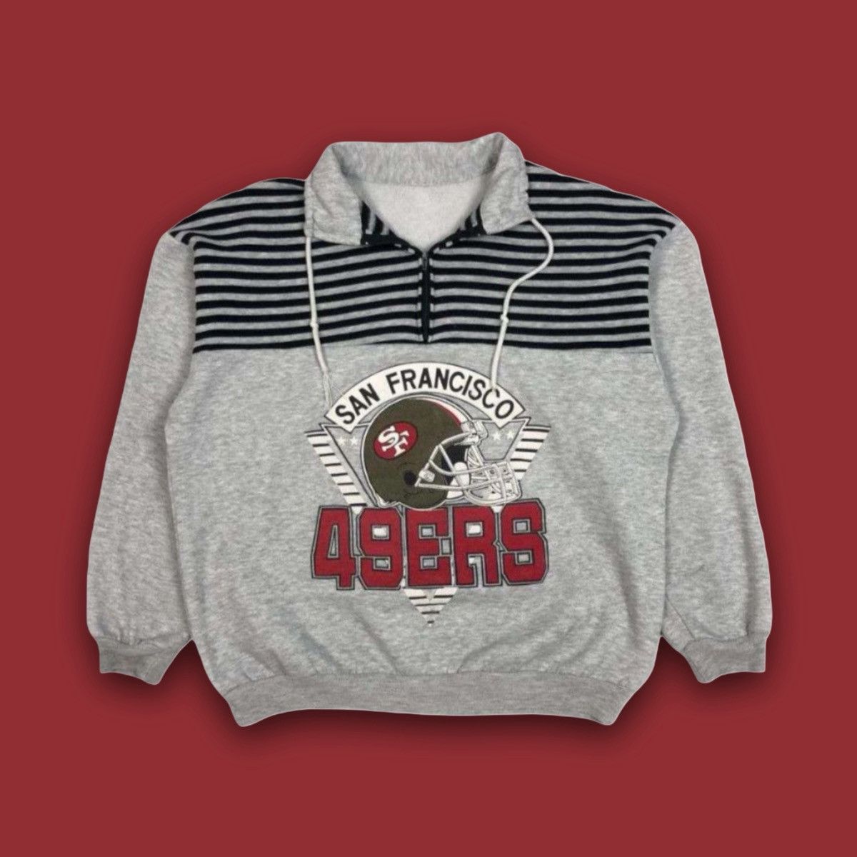 NFL vintage 90s 49ers san francisco zip sweater super bowl Size US XL / EU 56 / 4 - 15 Thumbnail