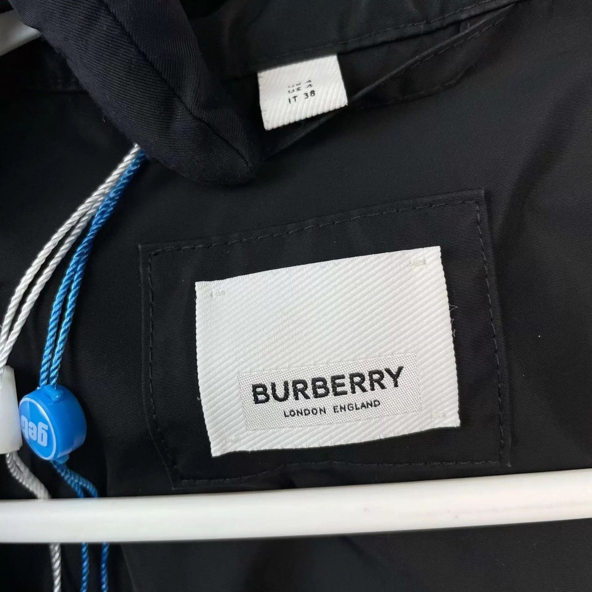 Burberry Burberry 95 New Black Polyester Trench Coat 36 Size XS / US 0-2 / IT 36-38 - 5 Thumbnail