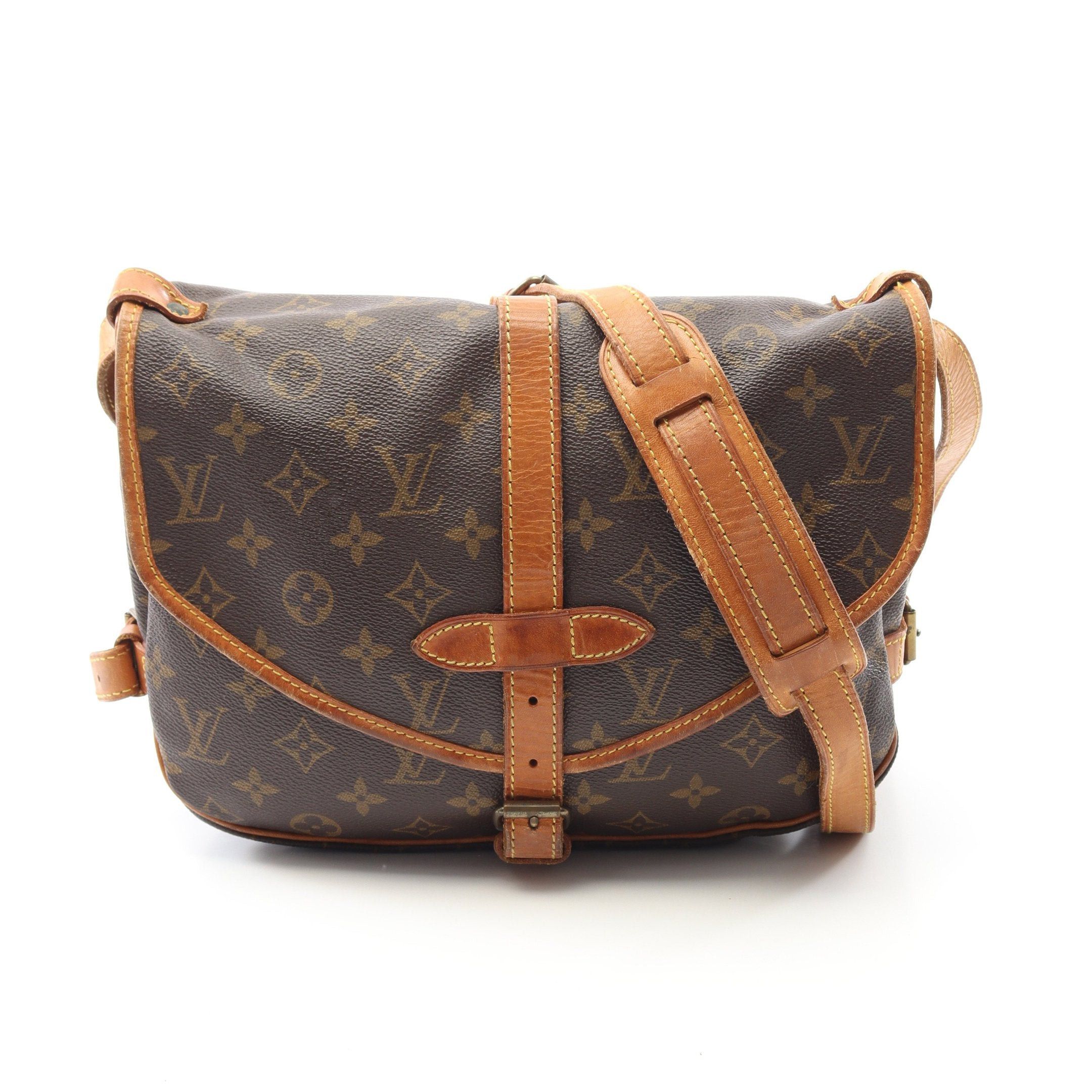 Louis Vuitton Louis Vuitton Saumur 30 Monogram Shoulder Bag Leather Brown Size ONE SIZE - 1 Thumbnail