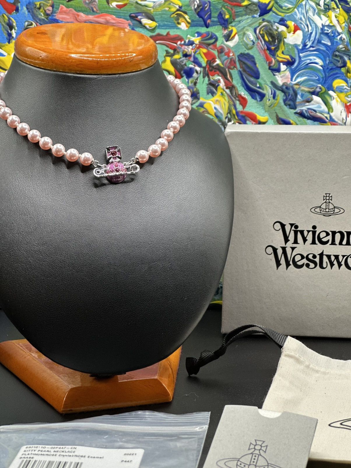 Vivienne Westwood Vivienne Westwood Kitty Rose Necklace Pearls very rare Size ONE SIZE - 2 Thumbnail