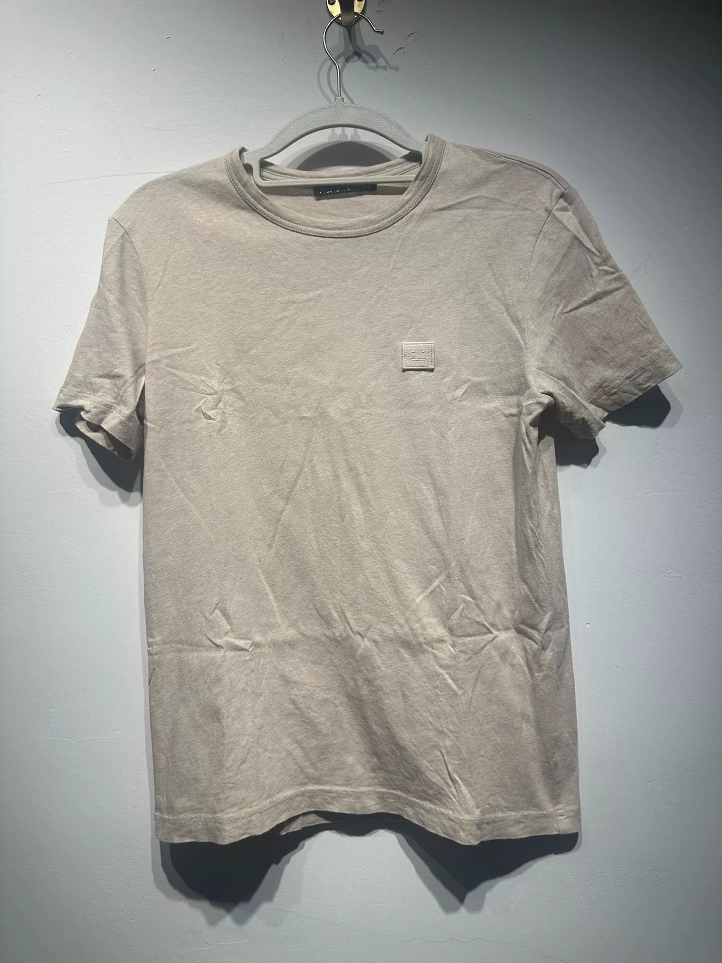 Acne Studios Acne Studios Cotton Beige T-Shirt XXS Men Size US XXS / EU 40 - 1 Thumbnail