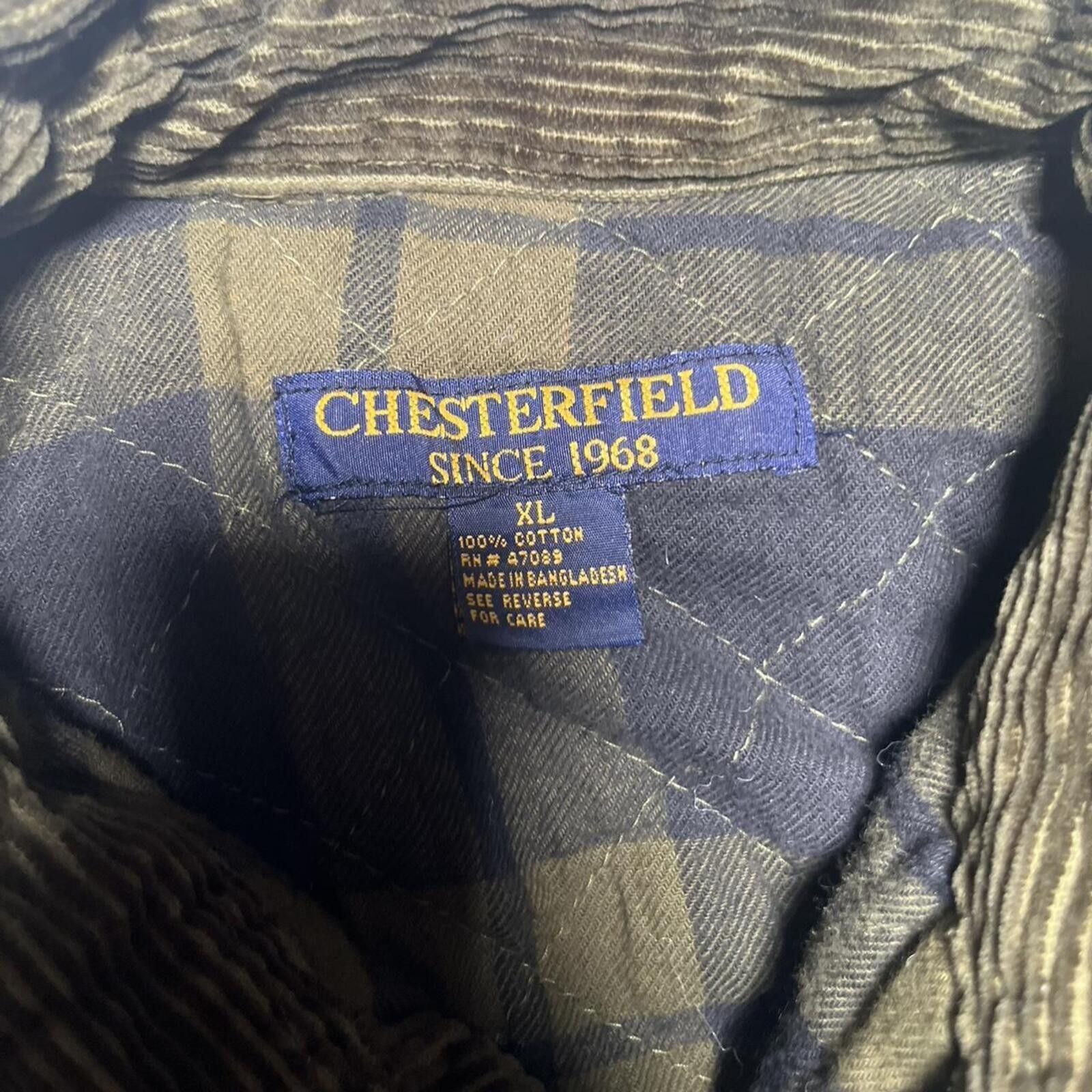 Other Chesterfield Corduroy Plaid Quilt Lined Button-Up XL Jacket Size US XL / EU 56 / 4 - 3 Thumbnail