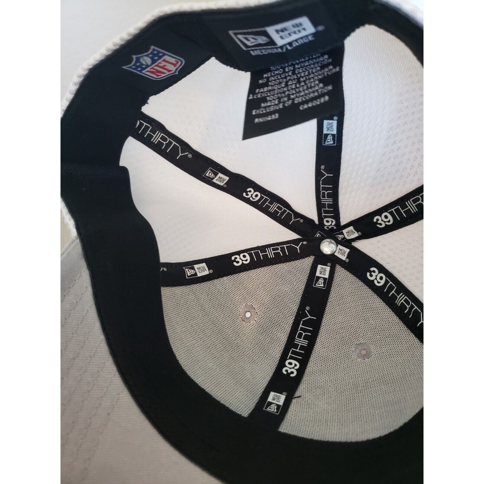 New Era Los Angeles Rams Hat Stretch Fit 3930 Gray White M/L New Era Size ONE SIZE - 6 Thumbnail