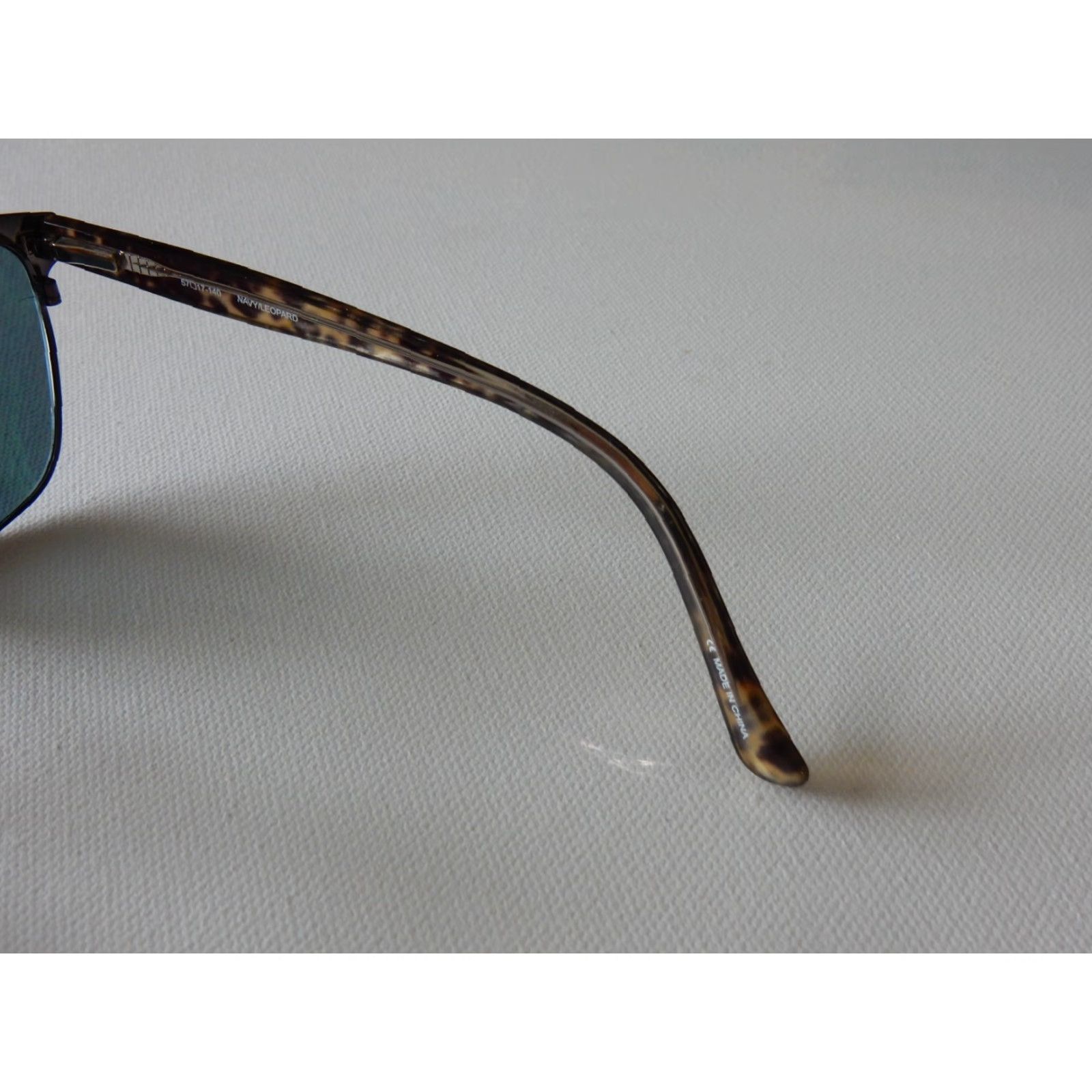 Vintage Karen Kane Women's Sunglasses Frames Only 57x17 140 Navy/Leopard Size ONE SIZE - 4 Thumbnail