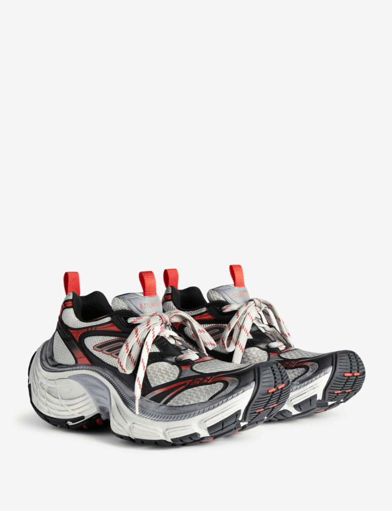 Balenciaga Red Mesh 10XL Sneakers Size US 7 / EU 40 - 2 Thumbnail