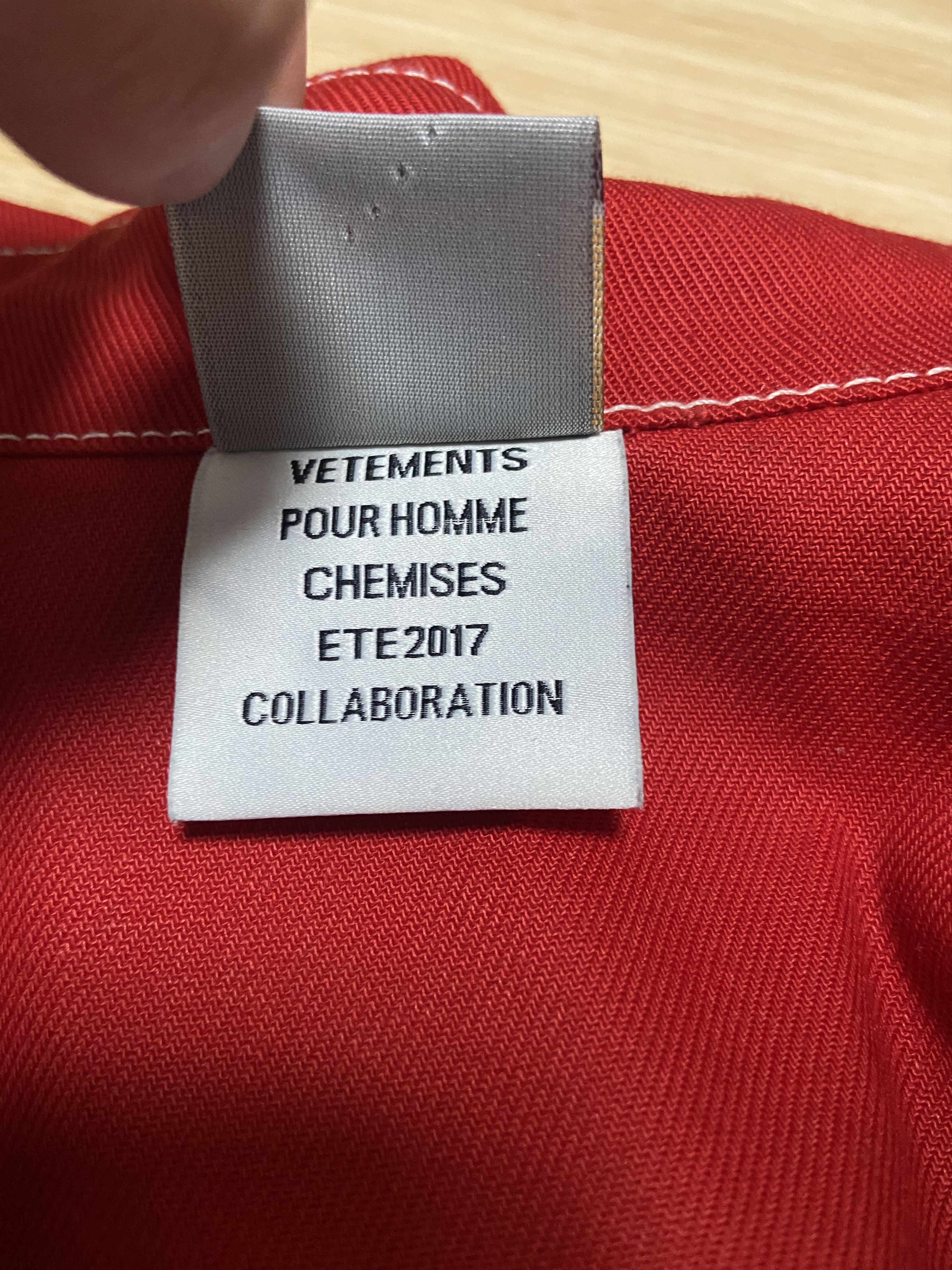 Carhartt × Vetements XS Vetements Carhartt oversized work jacket red Size US XS / EU 42 / 0 - 10 Thumbnail
