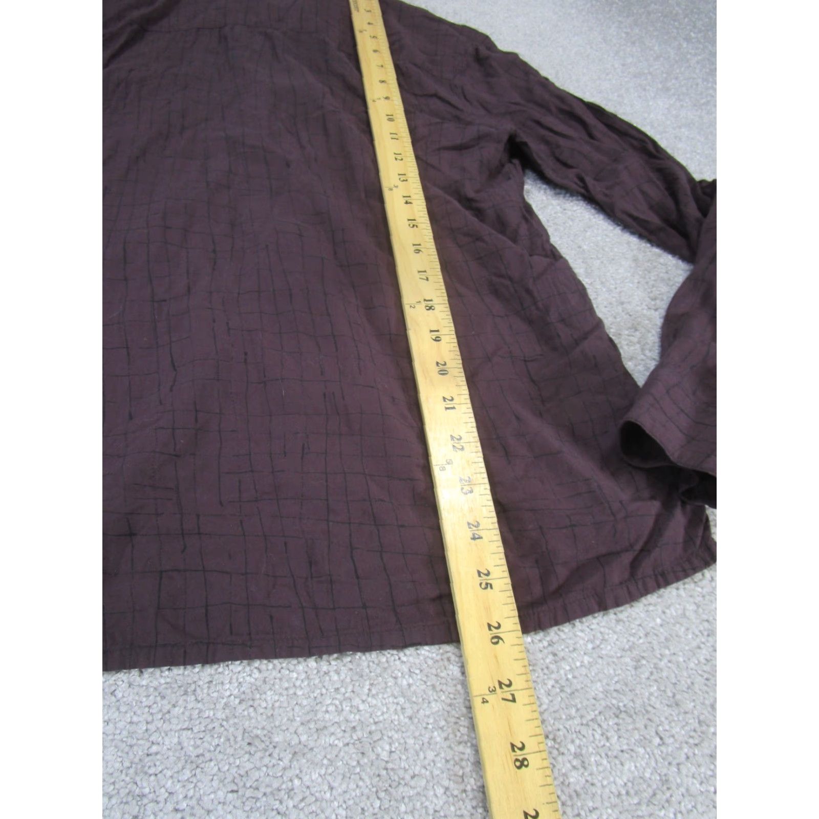 Allsaints VINTAGE AllSaints Button-Up Shirt Mens Small Brown Long Sleeve Collared Regular Fit Size US S / EU 44-46 / 1 - 5 Thumbnail