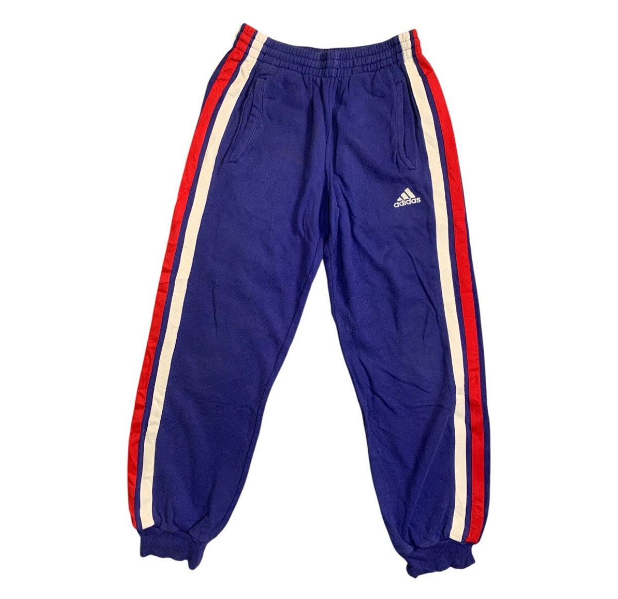 Adidas Rare Design Vintage Adidas France Stripe Jogger Pants Size US 26 / EU 42 - 1 Thumbnail