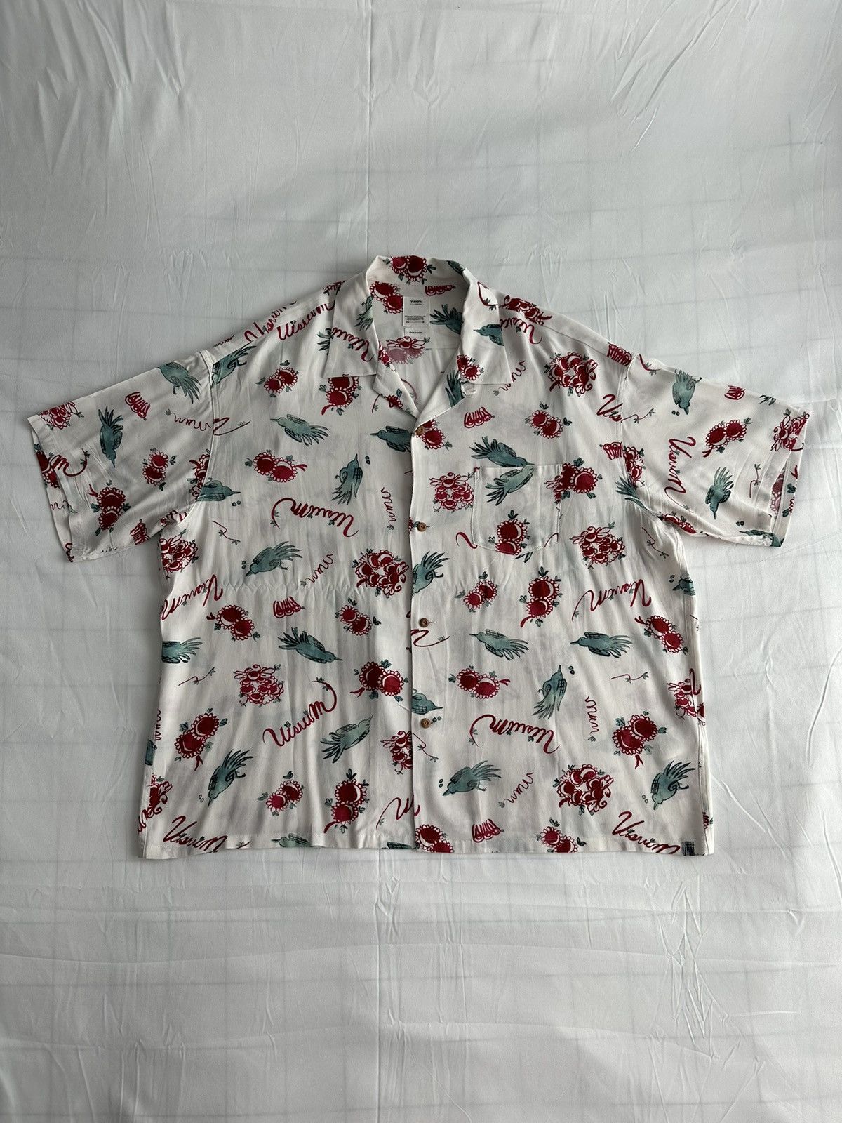 image of Visvim Ss21 Wallis Sunnybird Shirt in White, Men's (Size XL)