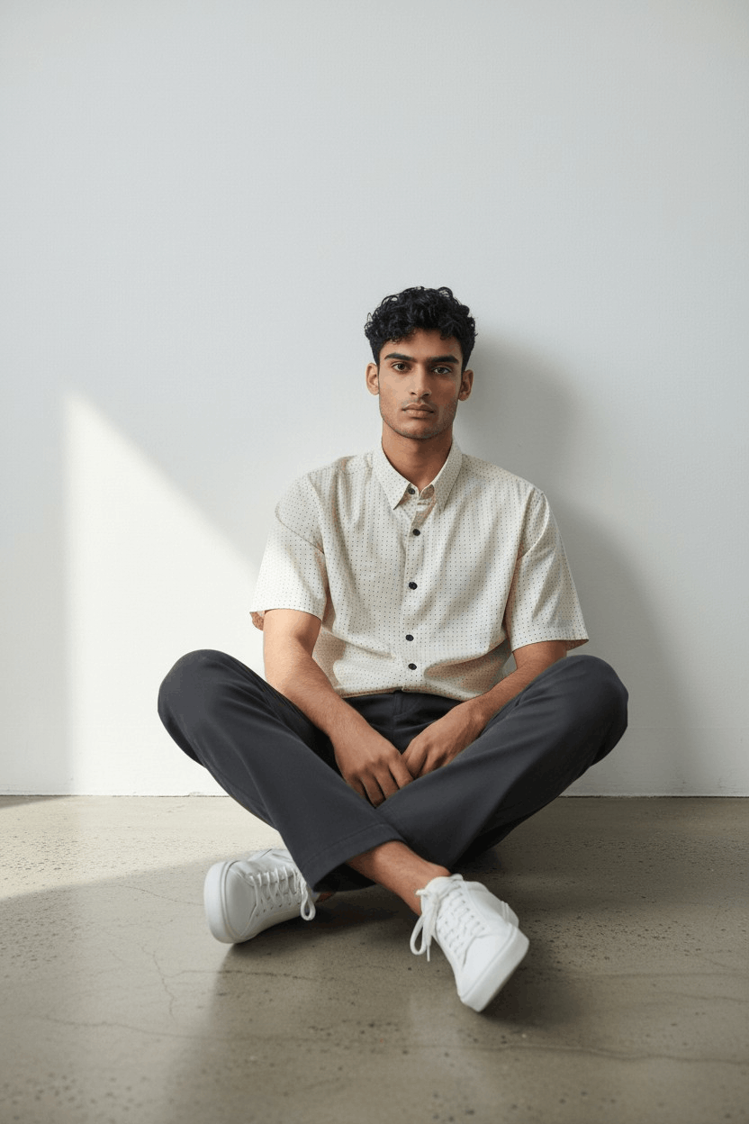 Theory Theory Micro Dot Short Sleeve Shirt-fashionella Size US L / EU 52-54 / 3 - 1 Thumbnail
