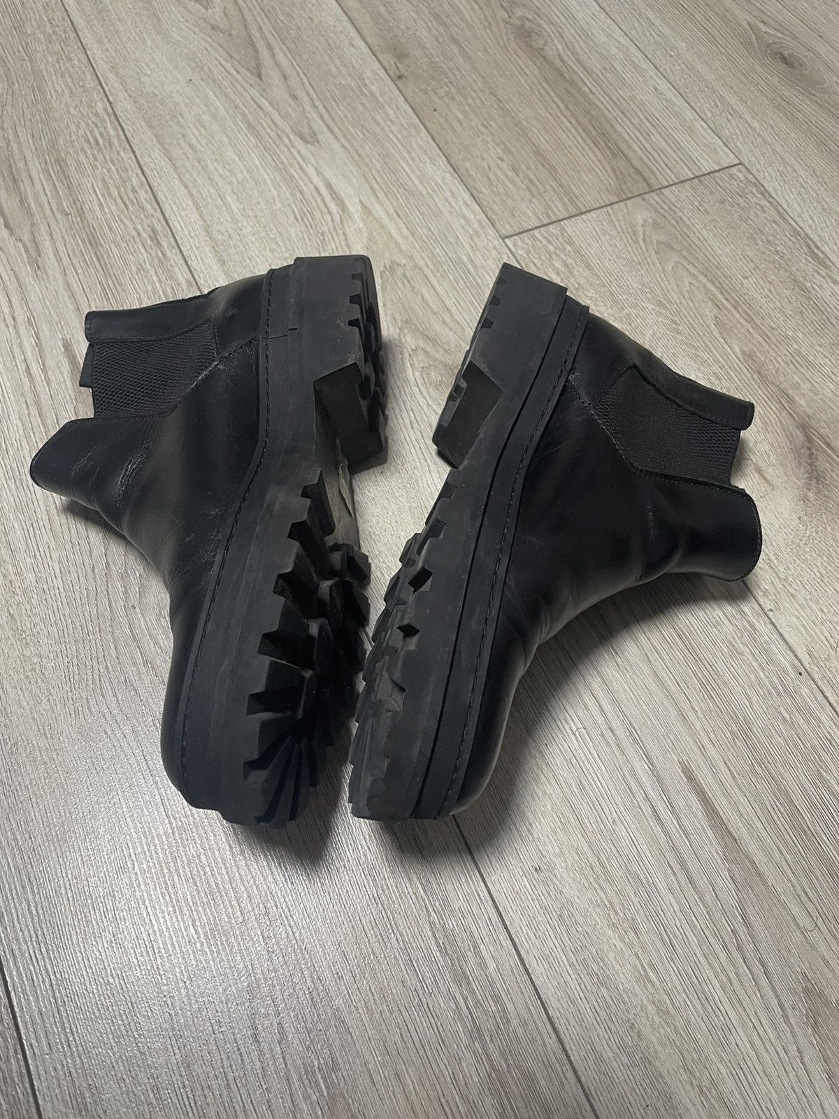 A.P.C. APC Leather Chelsea Black Classic Boot 27.5 cm Size US 10 / EU 43 - 3 Thumbnail