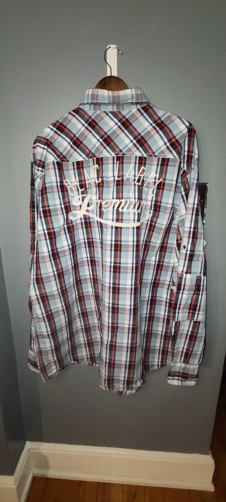 Black Label Blac Label Premium Pearl Snap Shirt Men's 4XL Embroidered Size US XXL / EU 58 / 5 - 6 Thumbnail