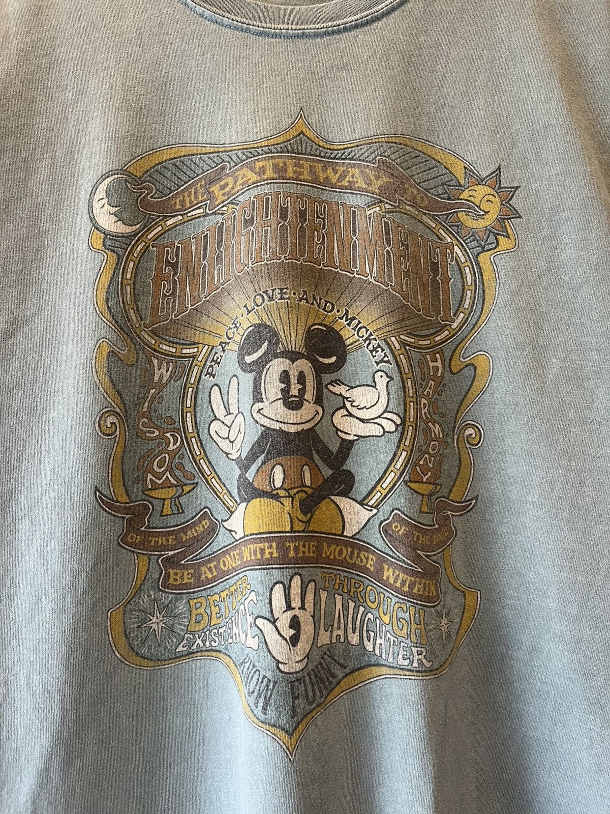 Disney Vintage Disney Micky Mouse Peace Love and Micky T-Shirt Size US L / EU 52-54 / 3 - 3 Thumbnail