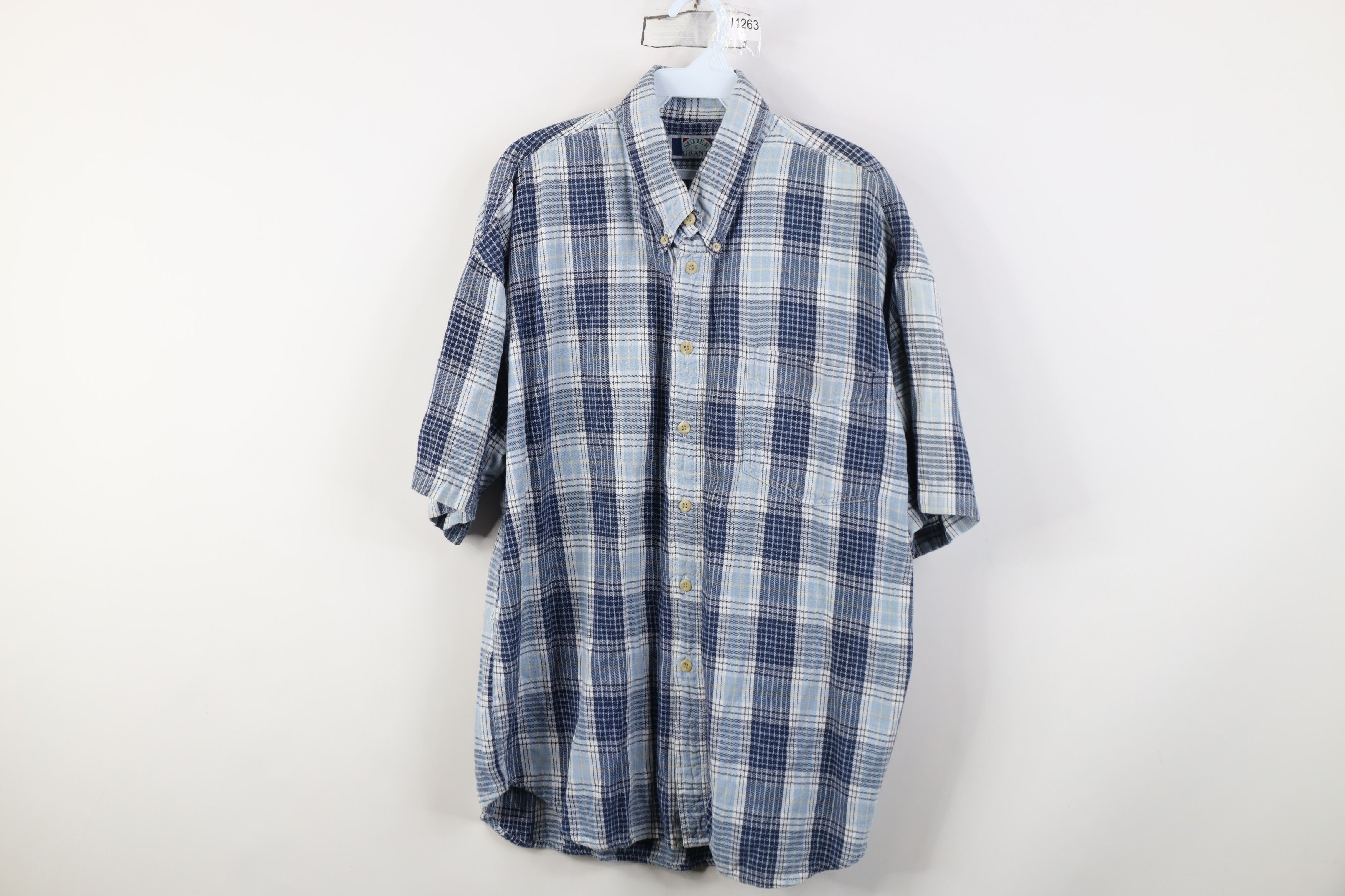 Vintage Vintage 90s Streetwear Short Sleeve Button Down Shirt Size US L / EU 52-54 / 3 - 1 Thumbnail