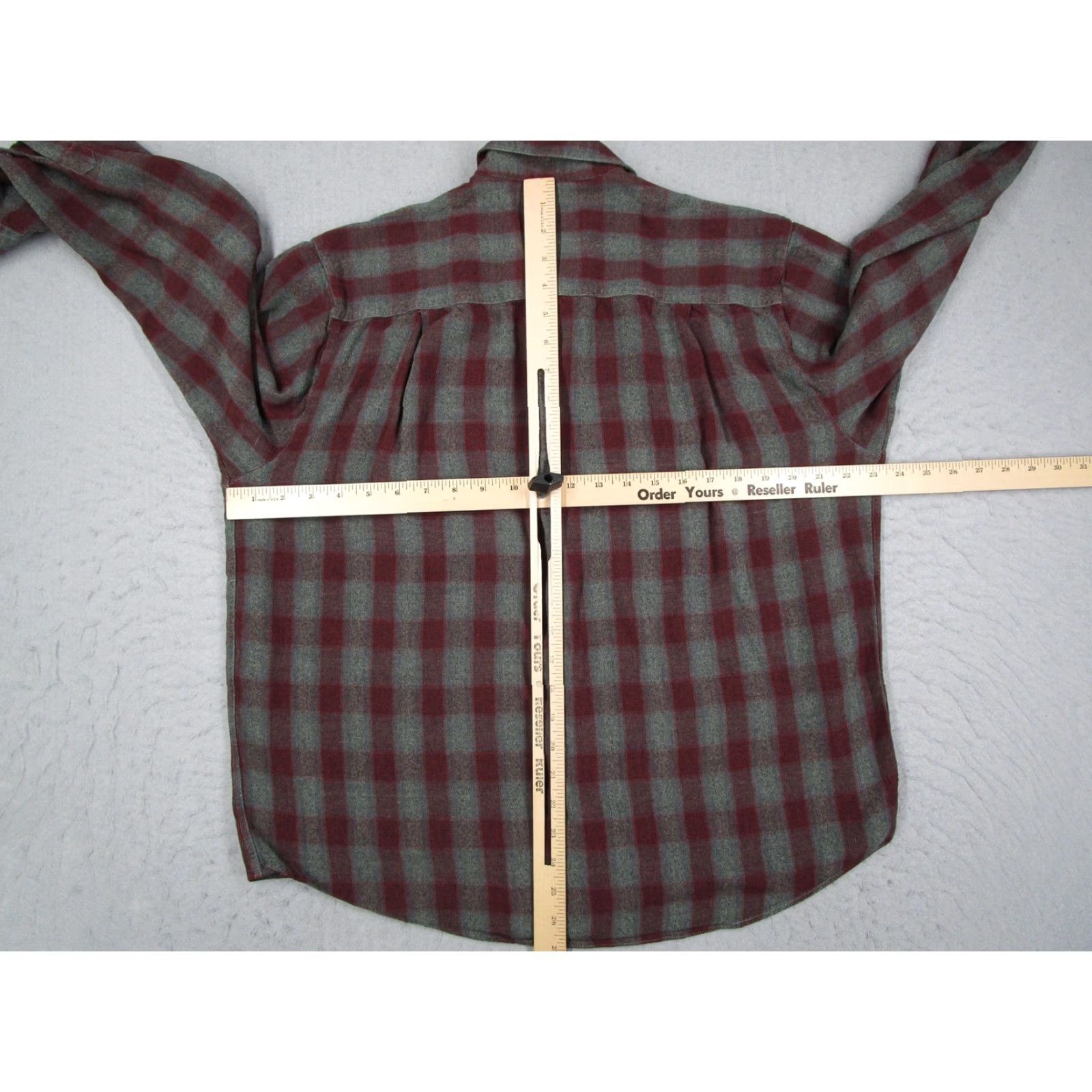 CO VINTAGE McCoy & Co Shirt Mens XL Red Plaid Flannel Long Sleeve Button Up Italy Size US XL / EU 56 / 4 - 5 Thumbnail