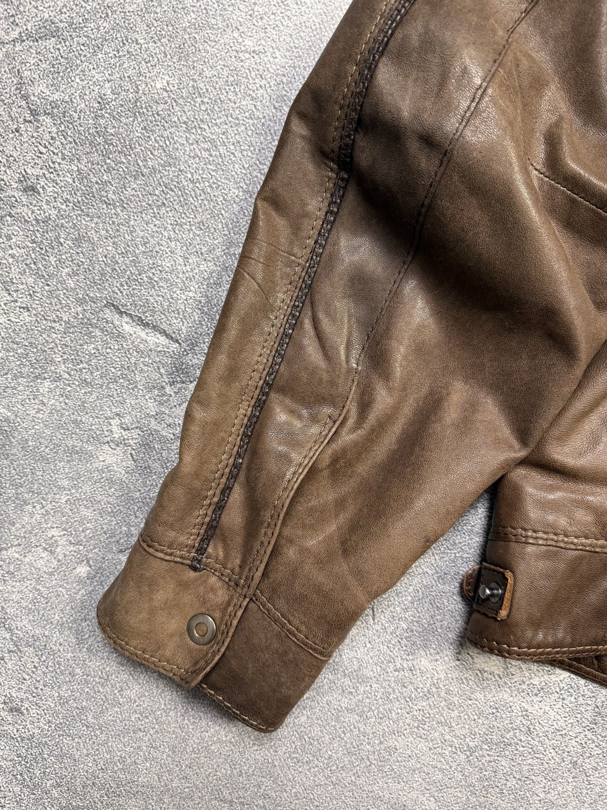 Gimo's Gimos Pelle Leather Bomber Jacket Japanse Style Size US L / EU 52-54 / 3 - 14 Thumbnail
