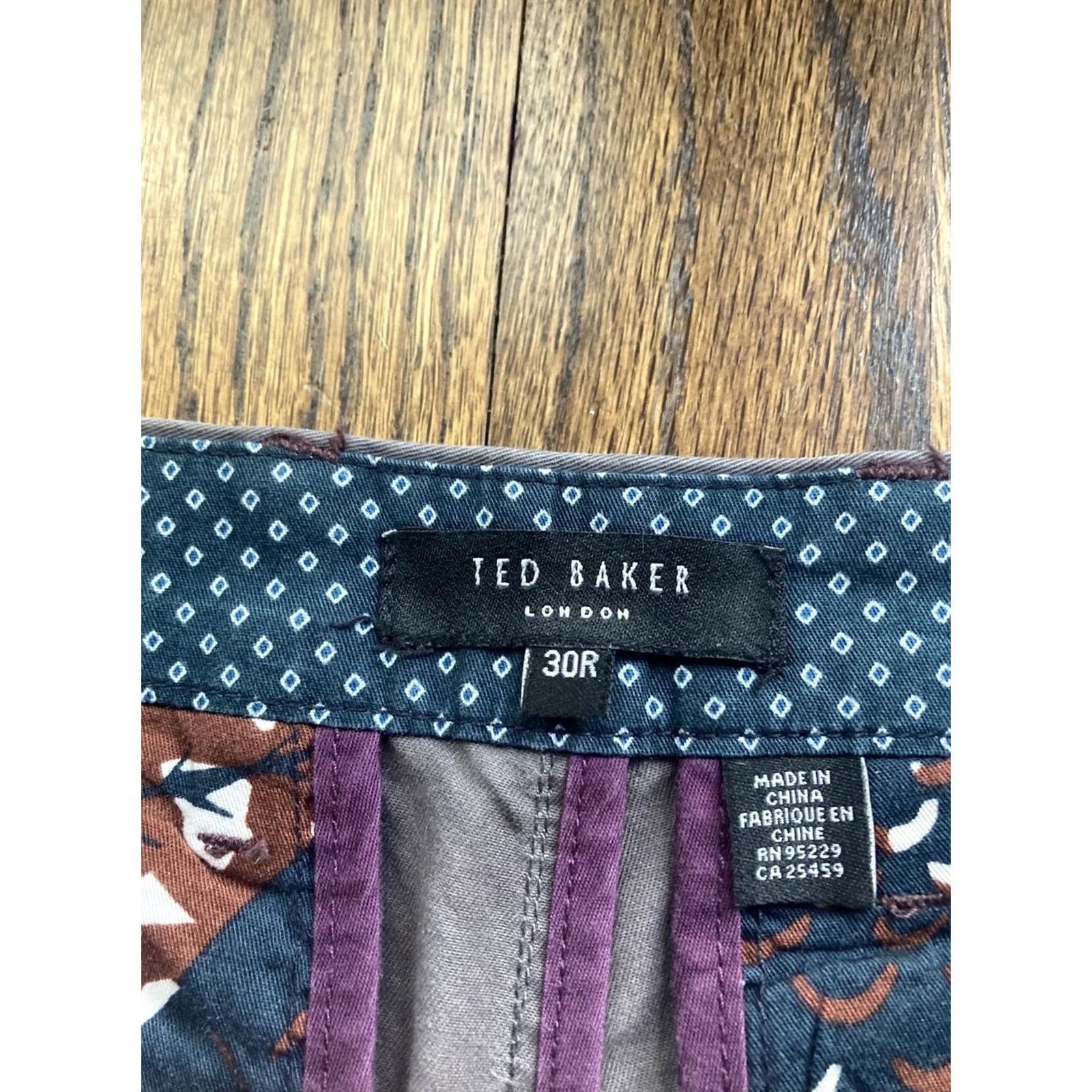 Ted Baker Ted Baker Pants Mens Gray Chino Straight Office Casual Stretch 30R Size US 30 / EU 46 - 6 Thumbnail