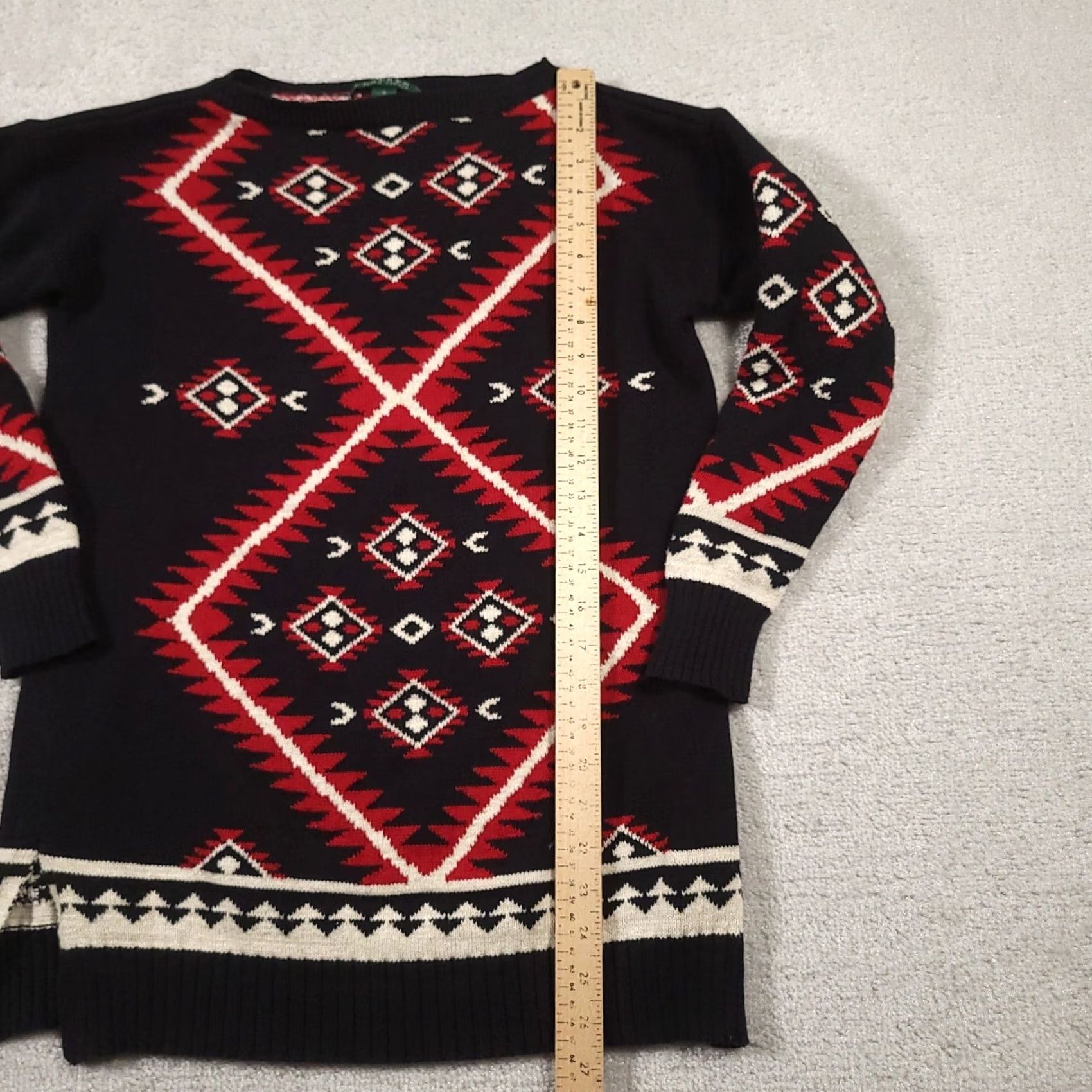 Ralph Lauren VINTAGE Lauren Ralph Lauren Womens Southwest Aztec Sweater Black Pullover Size S / Small Size S / US 4 / IT 40 - 5 Thumbnail