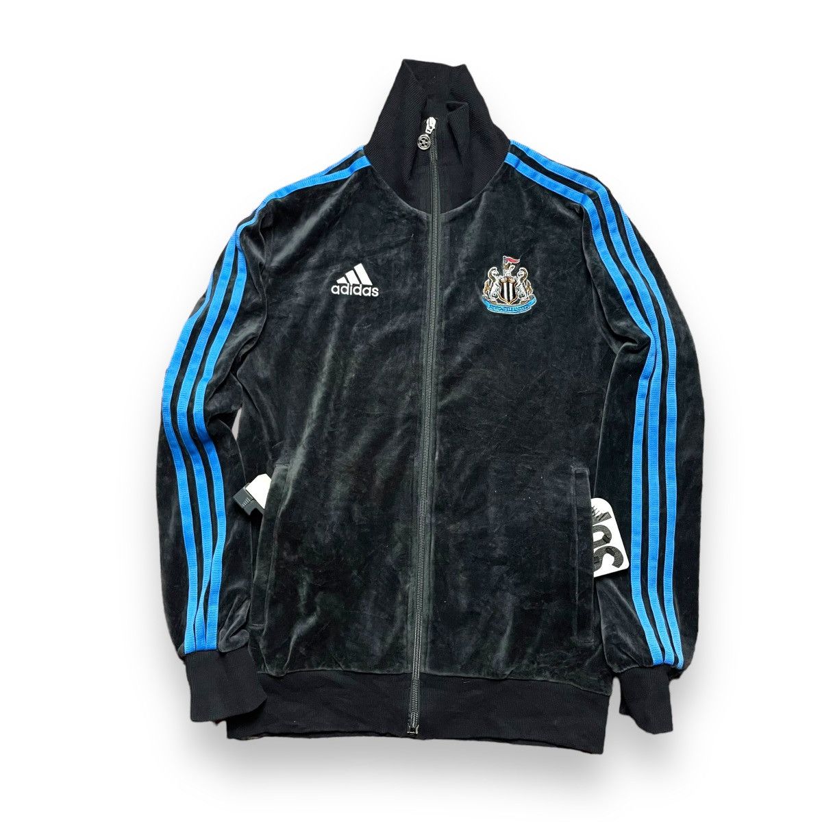 ⚽️👕 Y2K ADIDAS NEWCASTLE UNITED VELVET 3 STRIPES TRACKTOP