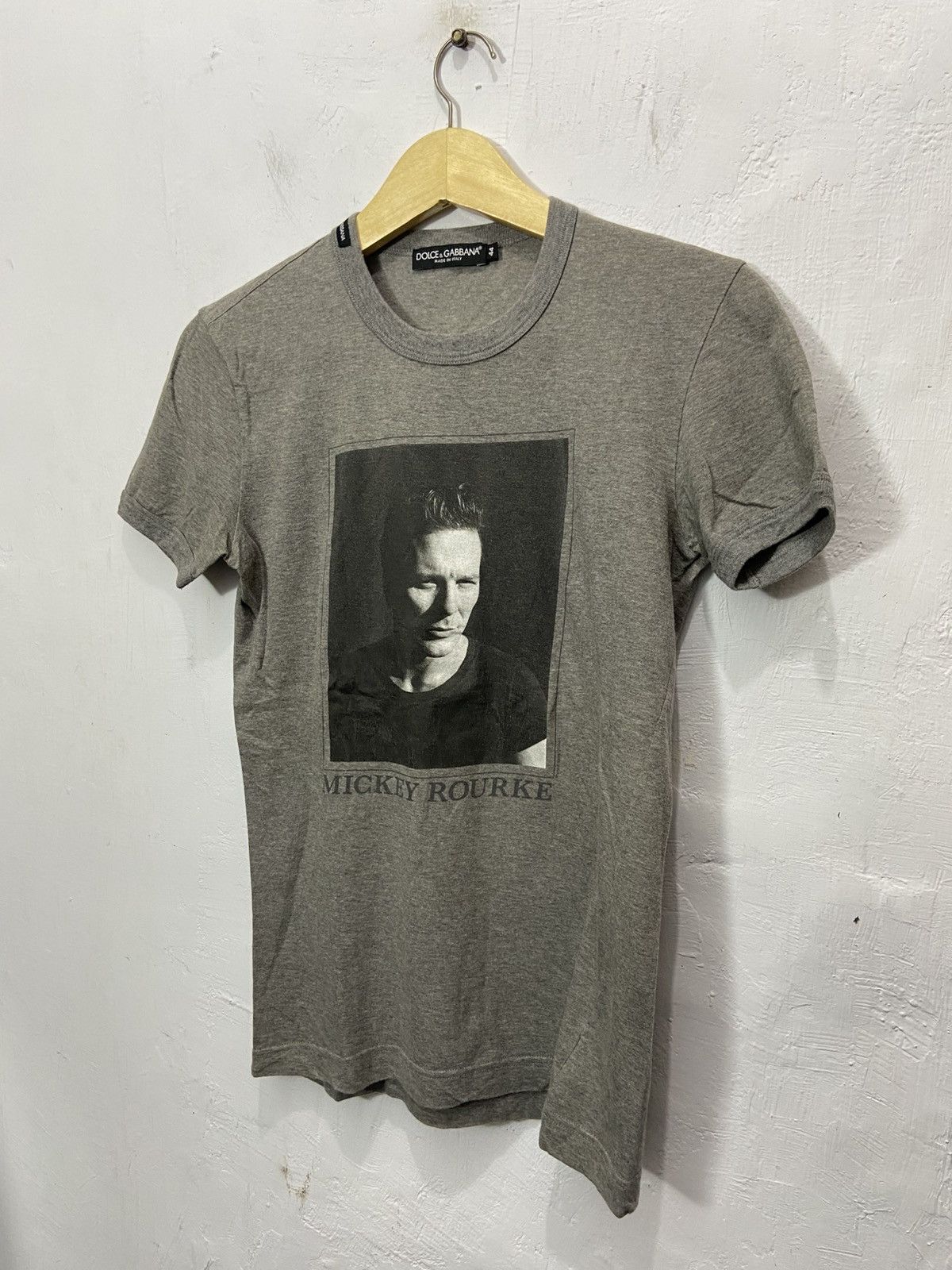 Dolce & Gabbana Vintage Dolce & Gabbana Mickey Rourke Printed Tshirt Size US S / EU 44-46 / 1 - 1 Thumbnail