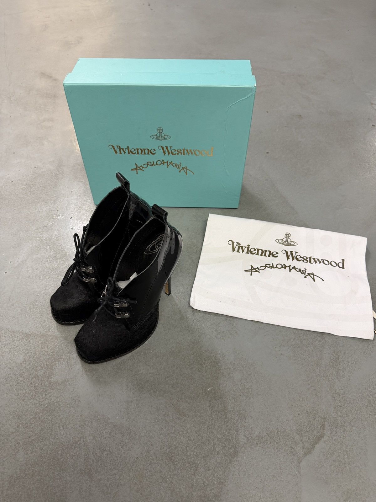 Vivienne Westwood Vivienne Westwood Anglomania Pony Hair Lace-Up Heeled Boots Size US 6 / IT 36 - 2 Thumbnail
