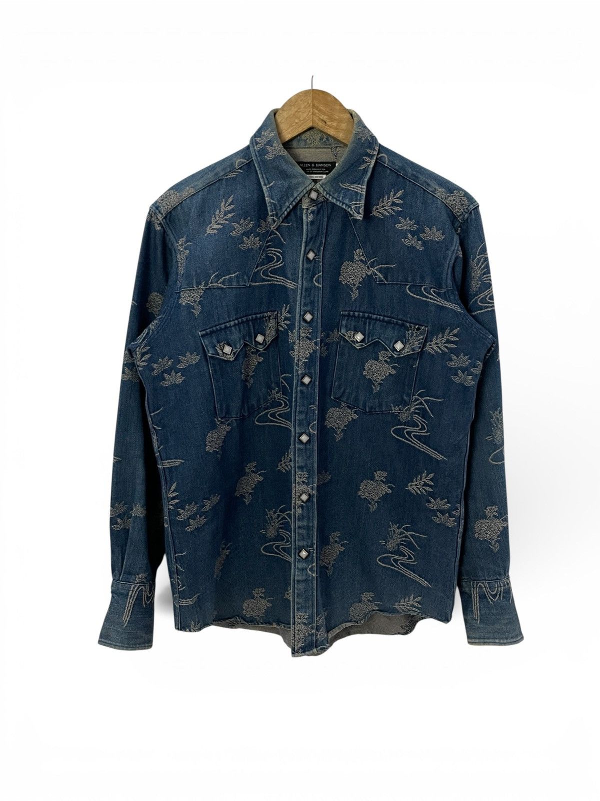 Japanese Brand Vintage Allen & Hanson Denim Jacket Size US M / EU 48-50 / 2 - 1 Thumbnail