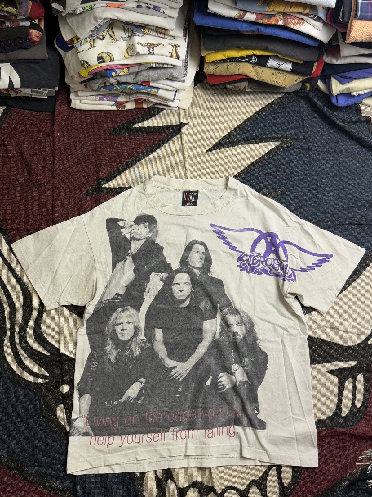 Band Tees Vintage Aerosmith Size US XL / EU 56 / 4 - 1 Thumbnail