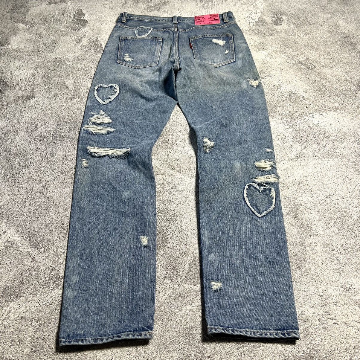 Japanese Brand RNA Crazy Distressed Bluewash Denim Pants Size US 30 / EU 46 - 23 Thumbnail