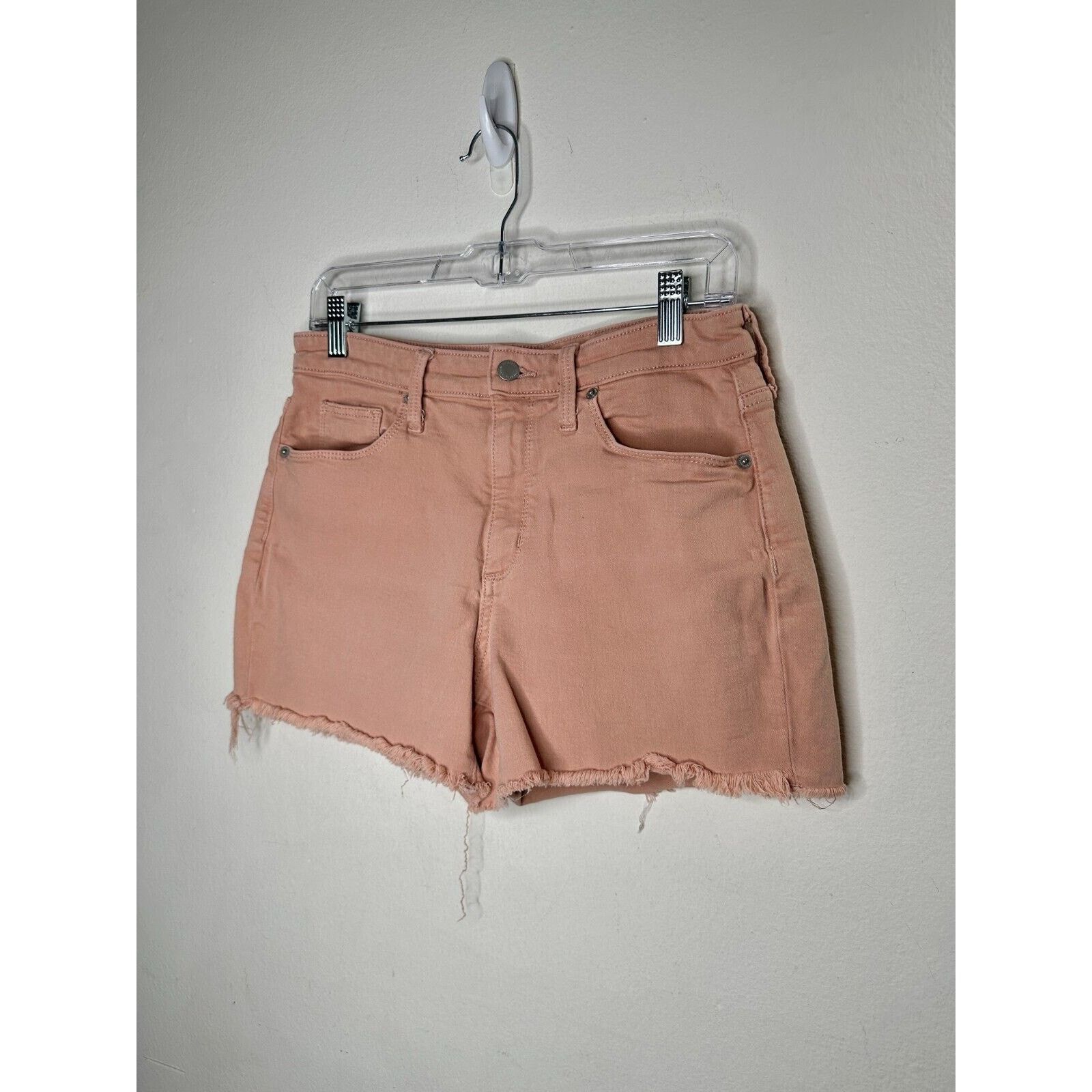 Other Universal Thread Peach High Rise Cut Off Raw Hem Shorts Size 29" - 2 Thumbnail