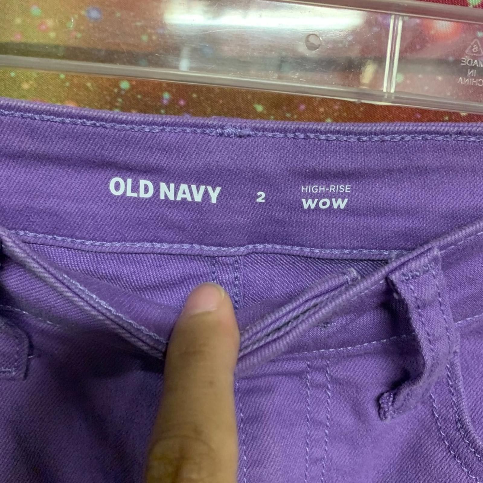 Old Navy Old Navy High Waist Purple Shorts Size 26" / US 2 / IT 38 - 2 Thumbnail