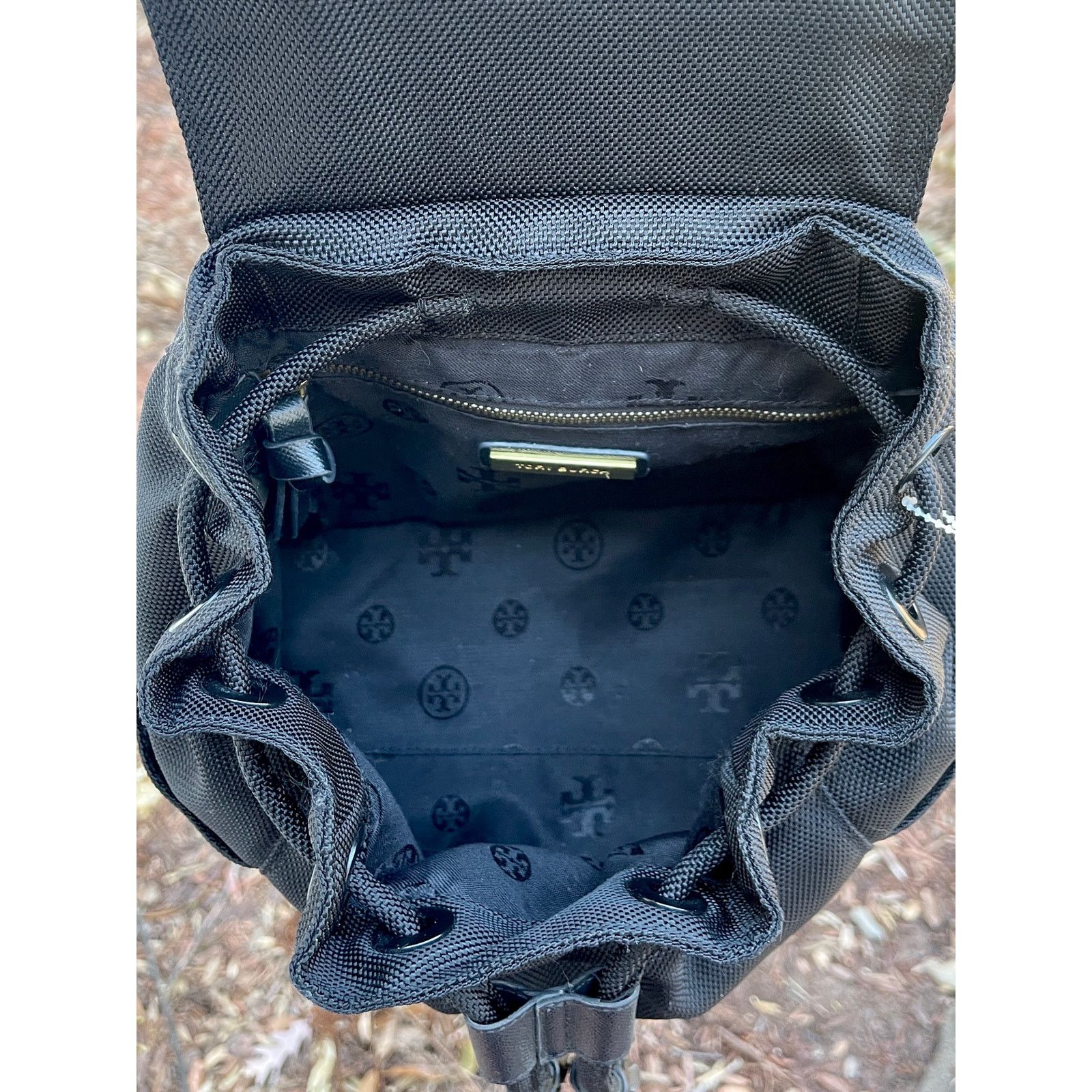 Tory Burch RARE Tory Burch Nylon Flower Child Appliqué Backpack – 2015 Size ONE SIZE - 8 Thumbnail